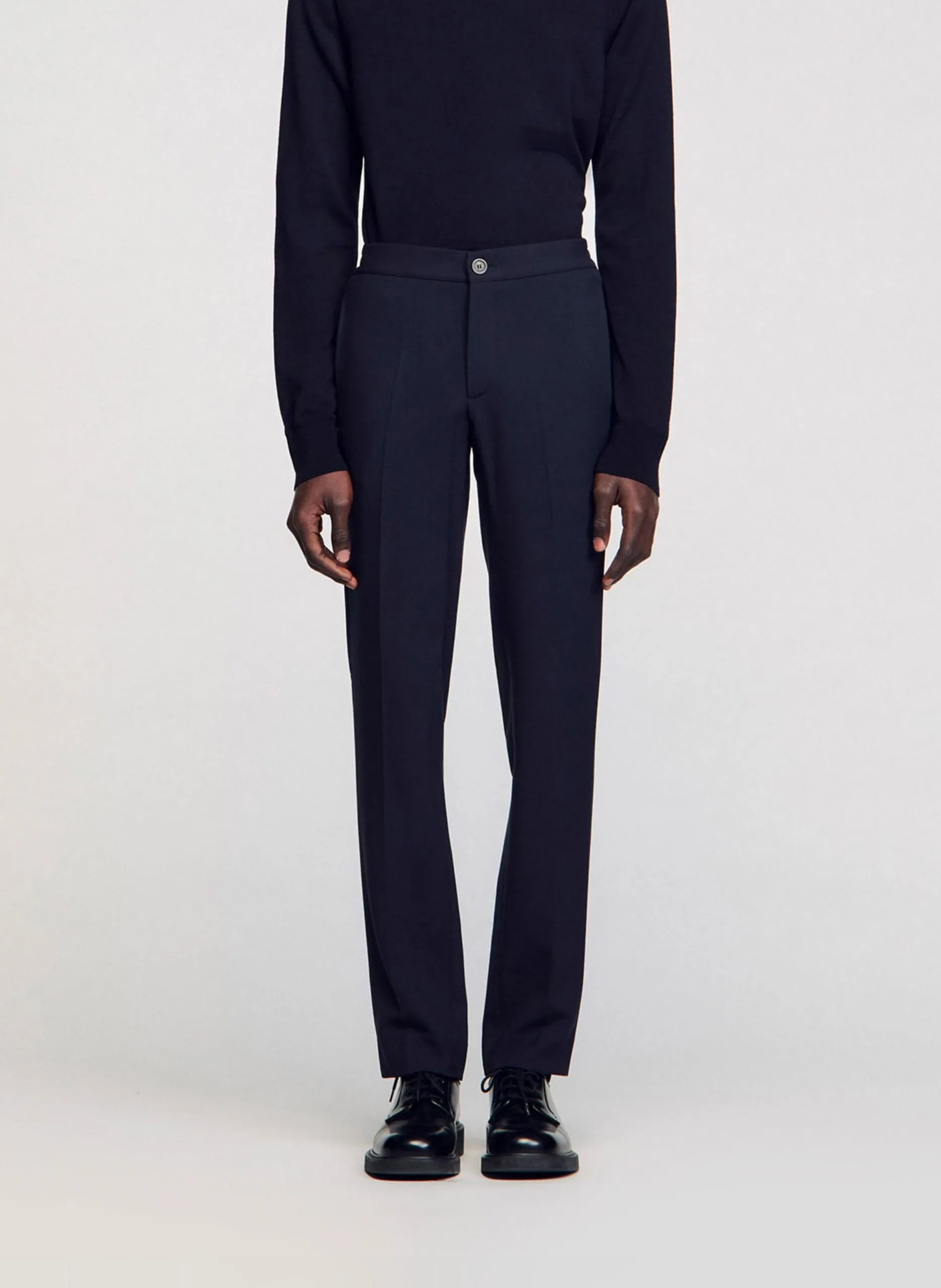 Gerade geschnittene Hose Blau