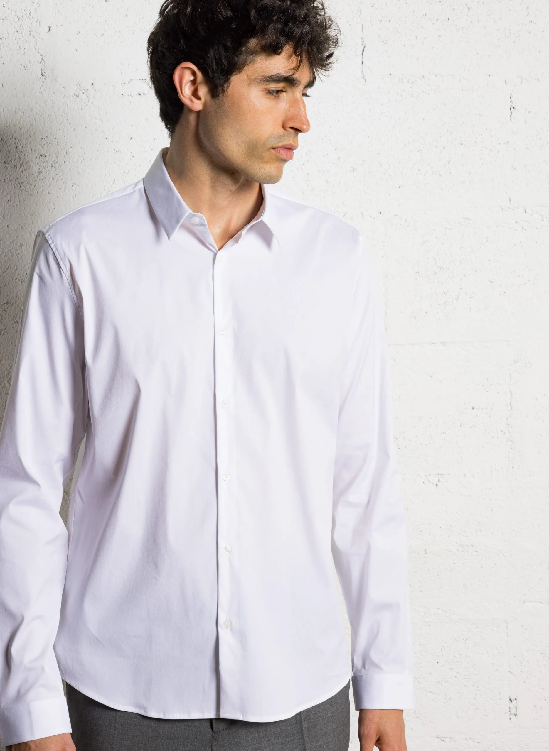 Baumwoll-Bluse Weiss