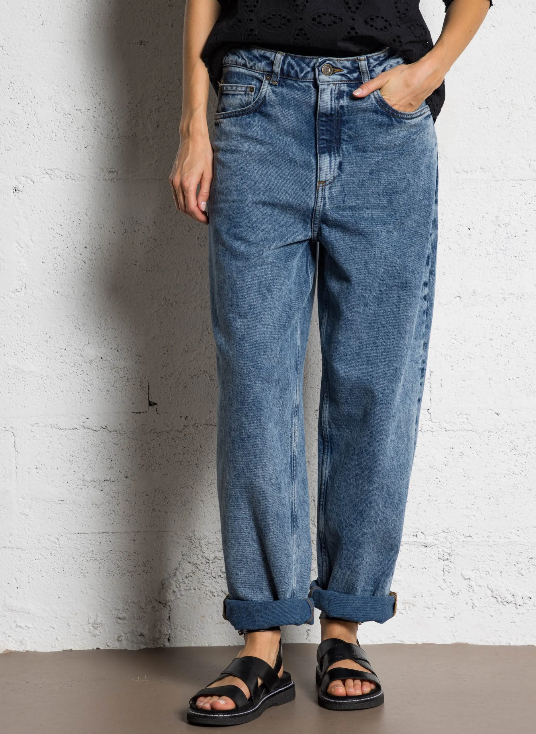Ballonjeans aus Baumwolle Blau JOYBIRD-B
