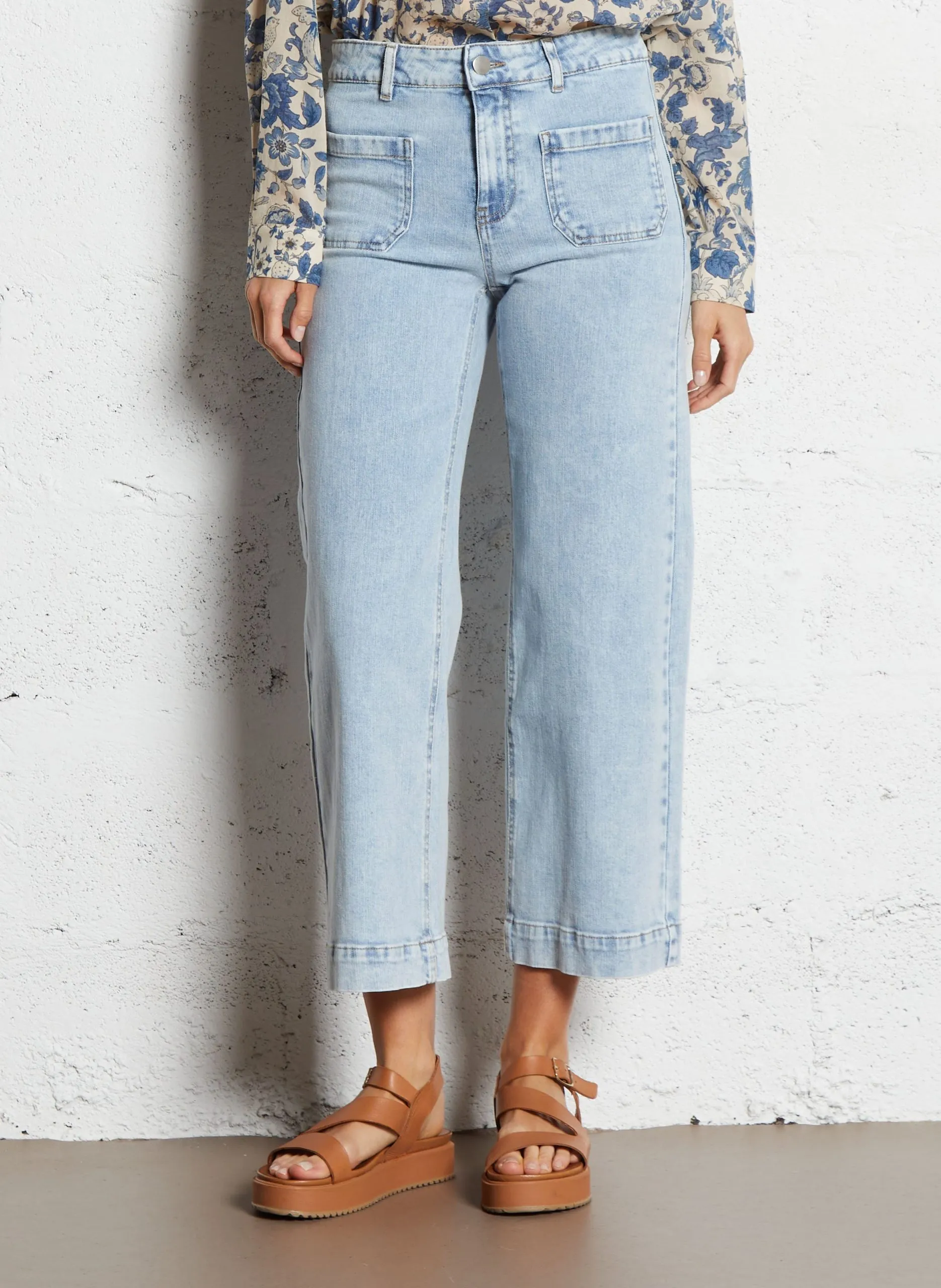 Capri-Jeans Bleached Jeans LEA