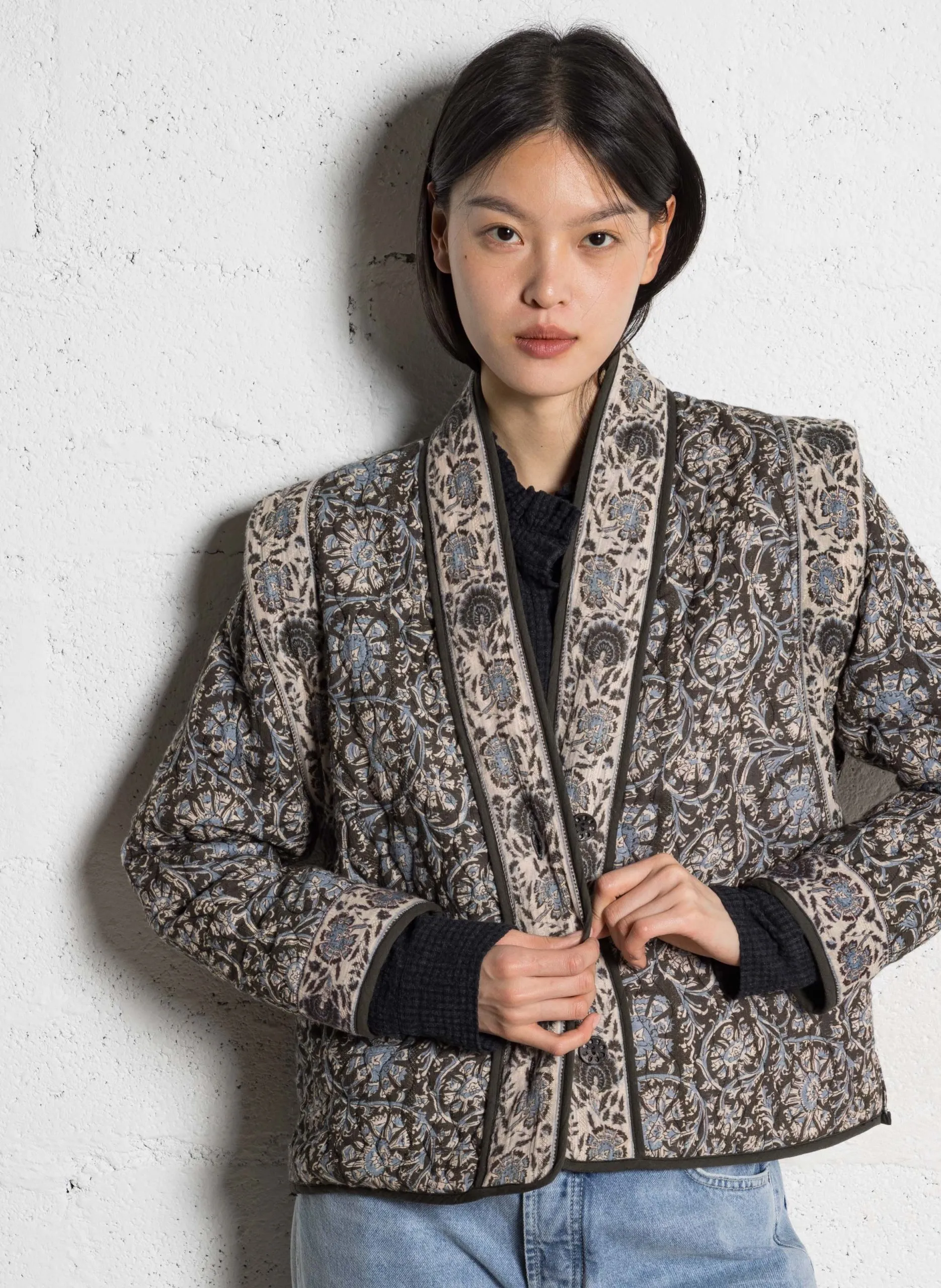 Baumwolljacke Blau MADURAI SUGATA