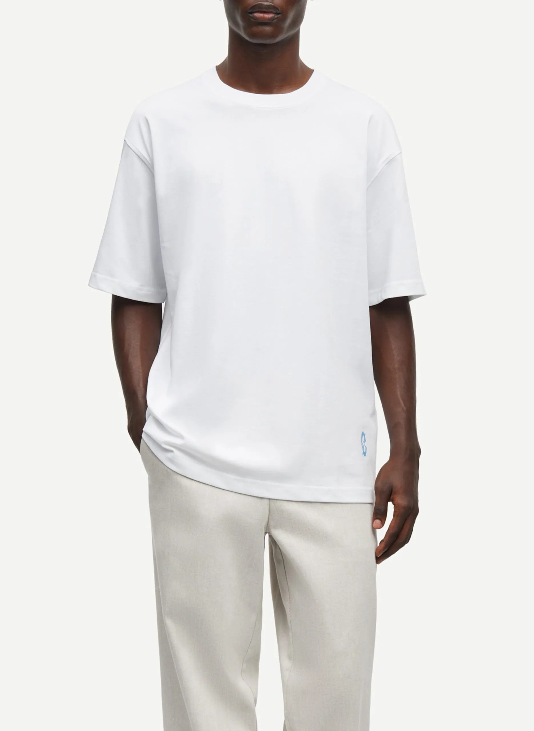 Gerade geschnittenes T-Shirt aus Bio-Baumwolle Mehrfarbig SASWIRL