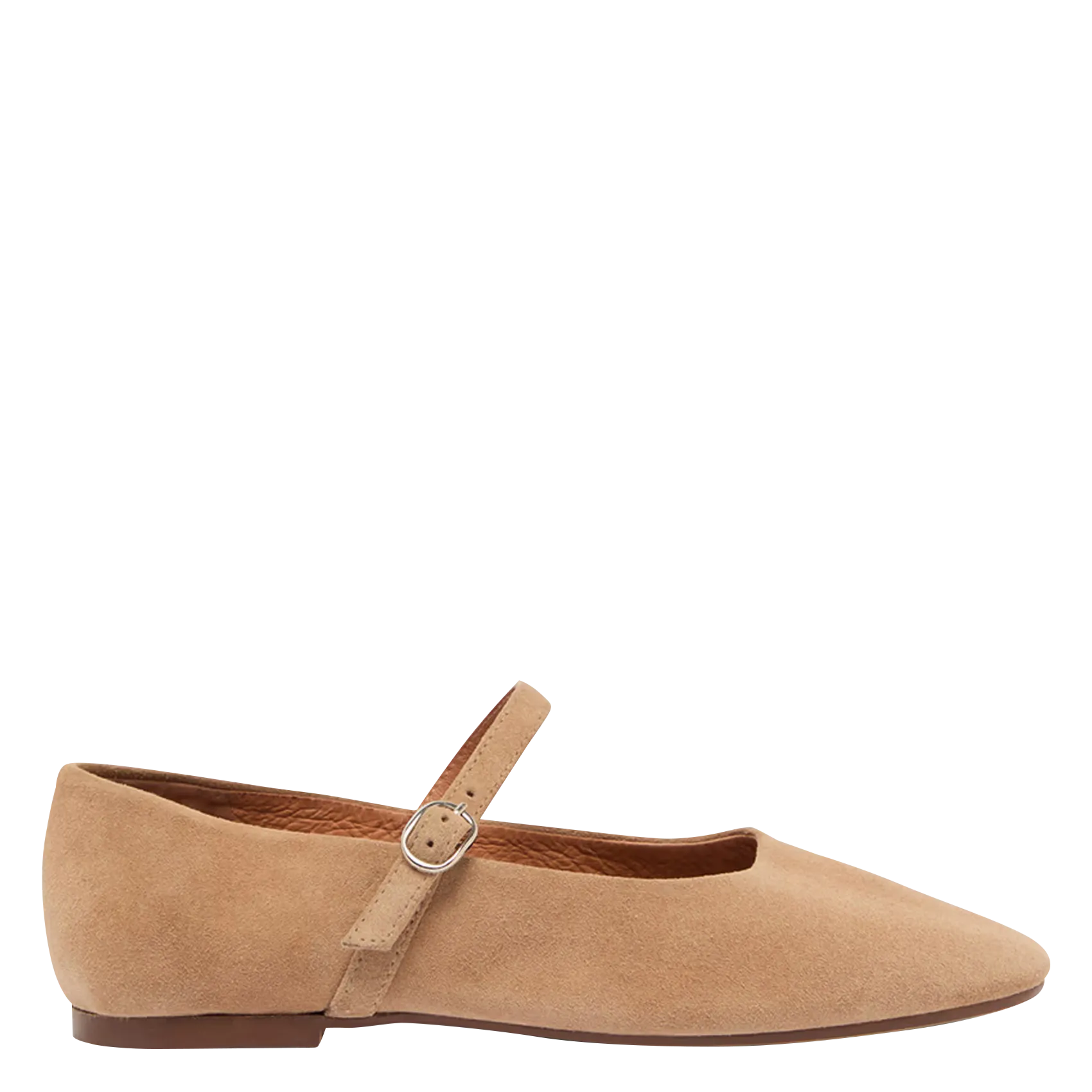 Ballerinas aus Veloursleder Beige DRIMA