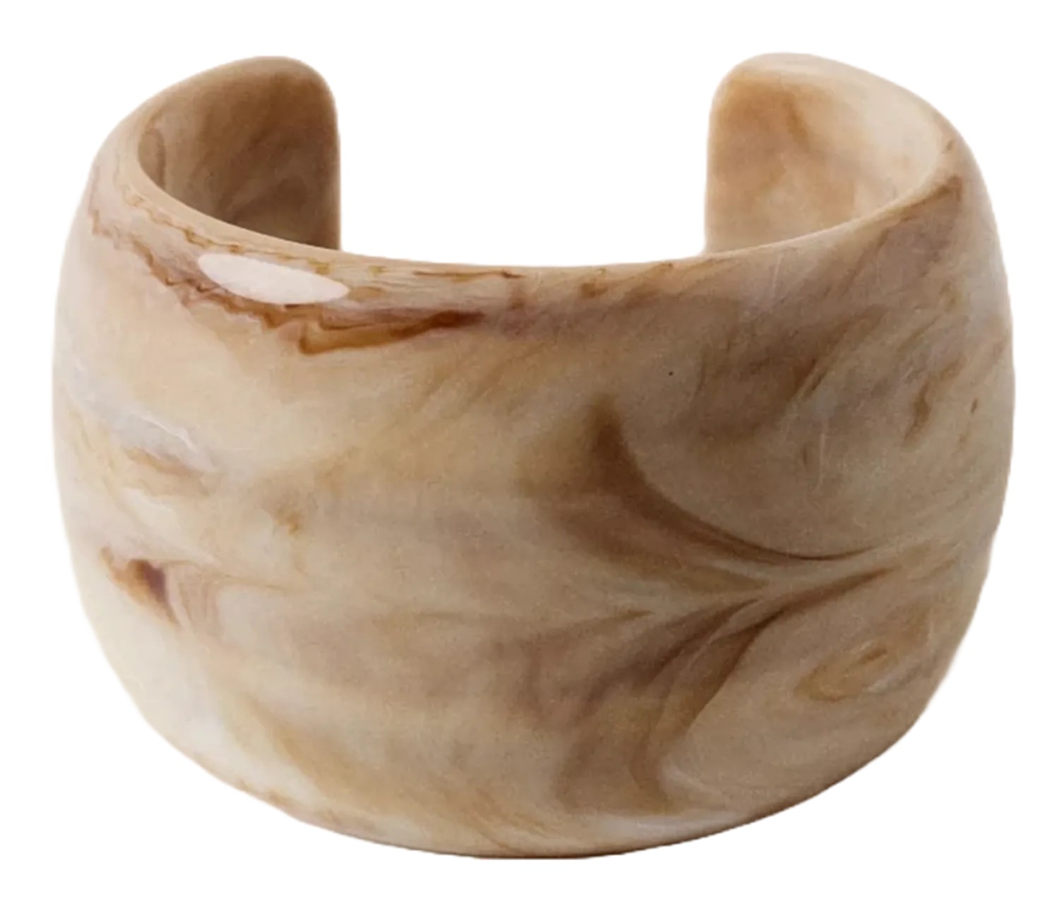 Großes marmoriertes Armband Beige AMBRITO