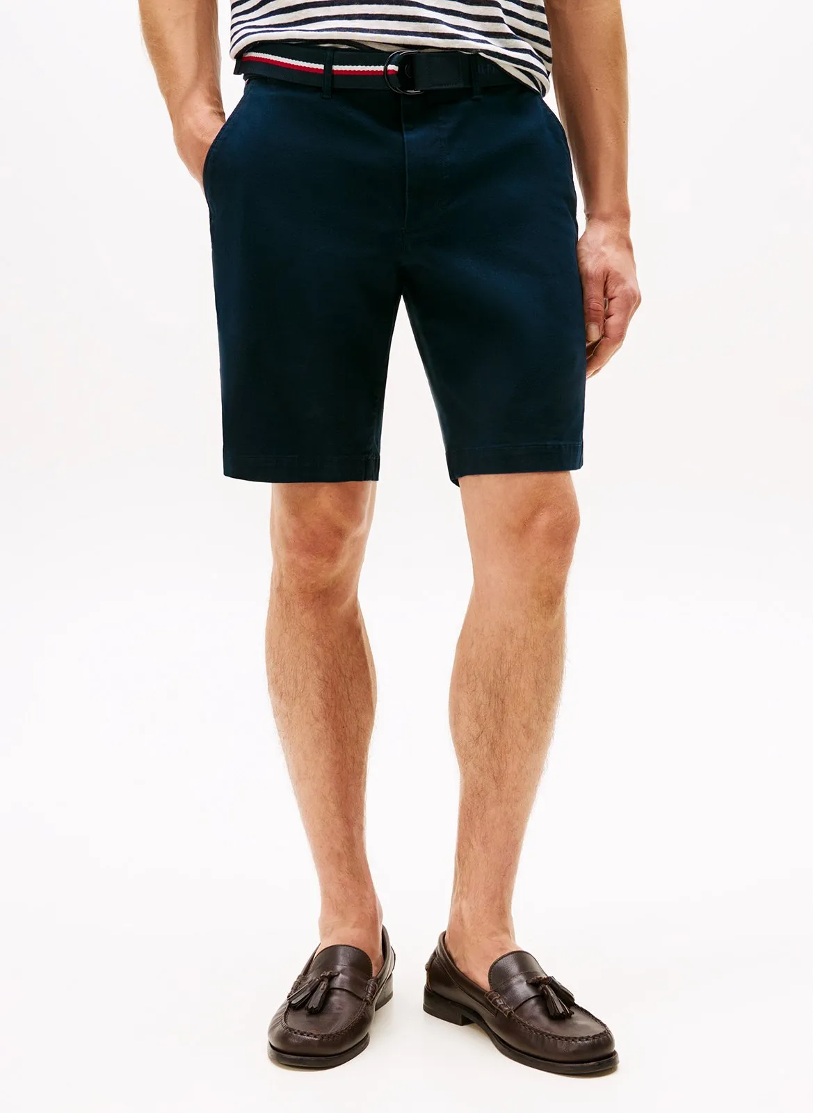 Chino-Shorts aus Baumwolle Blau
