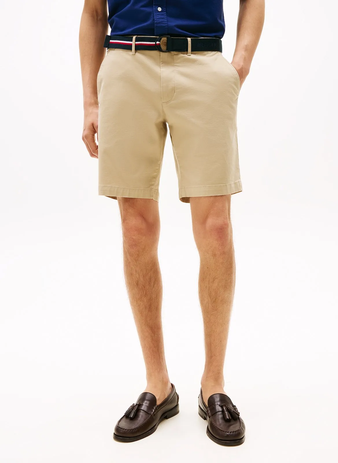 Chino-Shorts aus Baumwolle Khaki