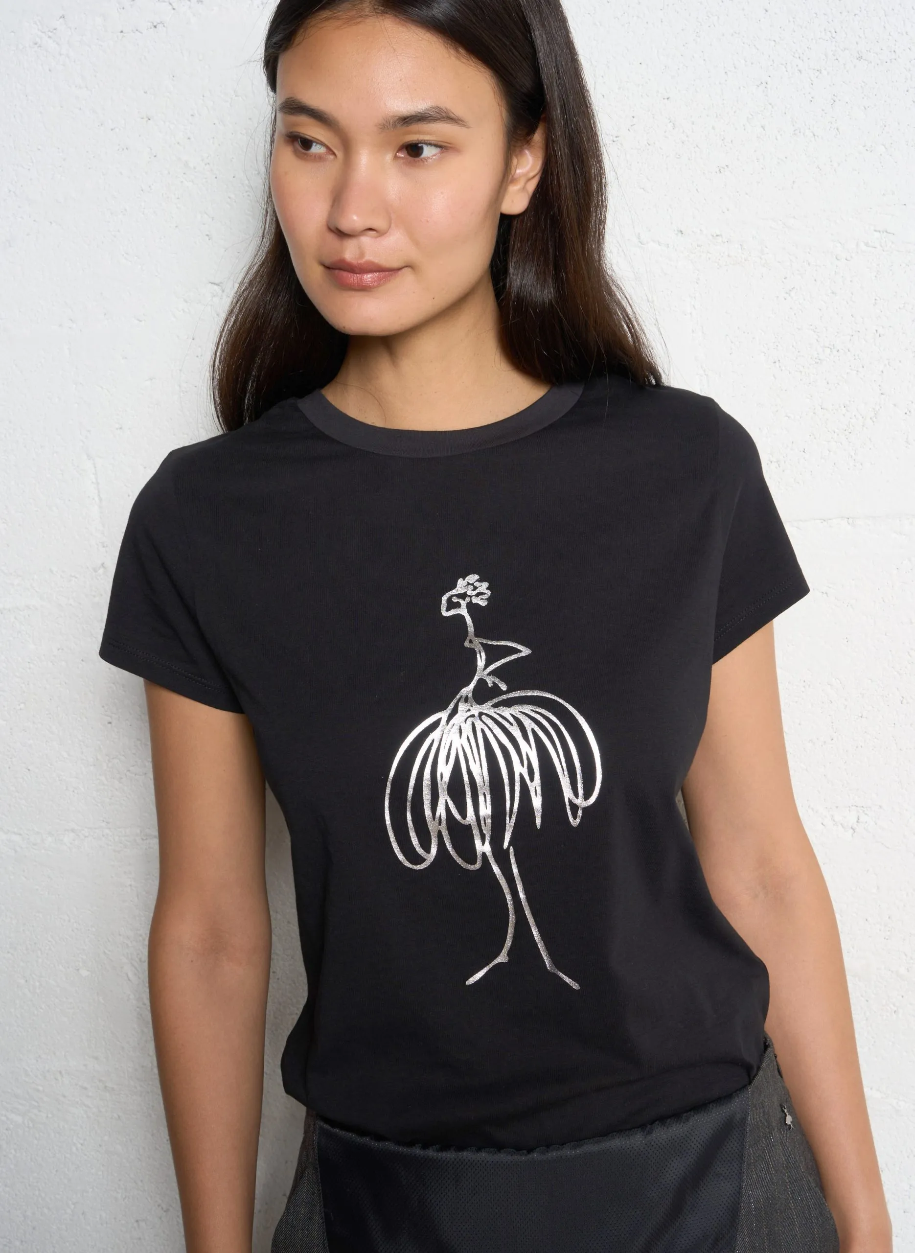 Baumwoll-Pullover mit Rundhalsausschnitt Schwarz MASTER