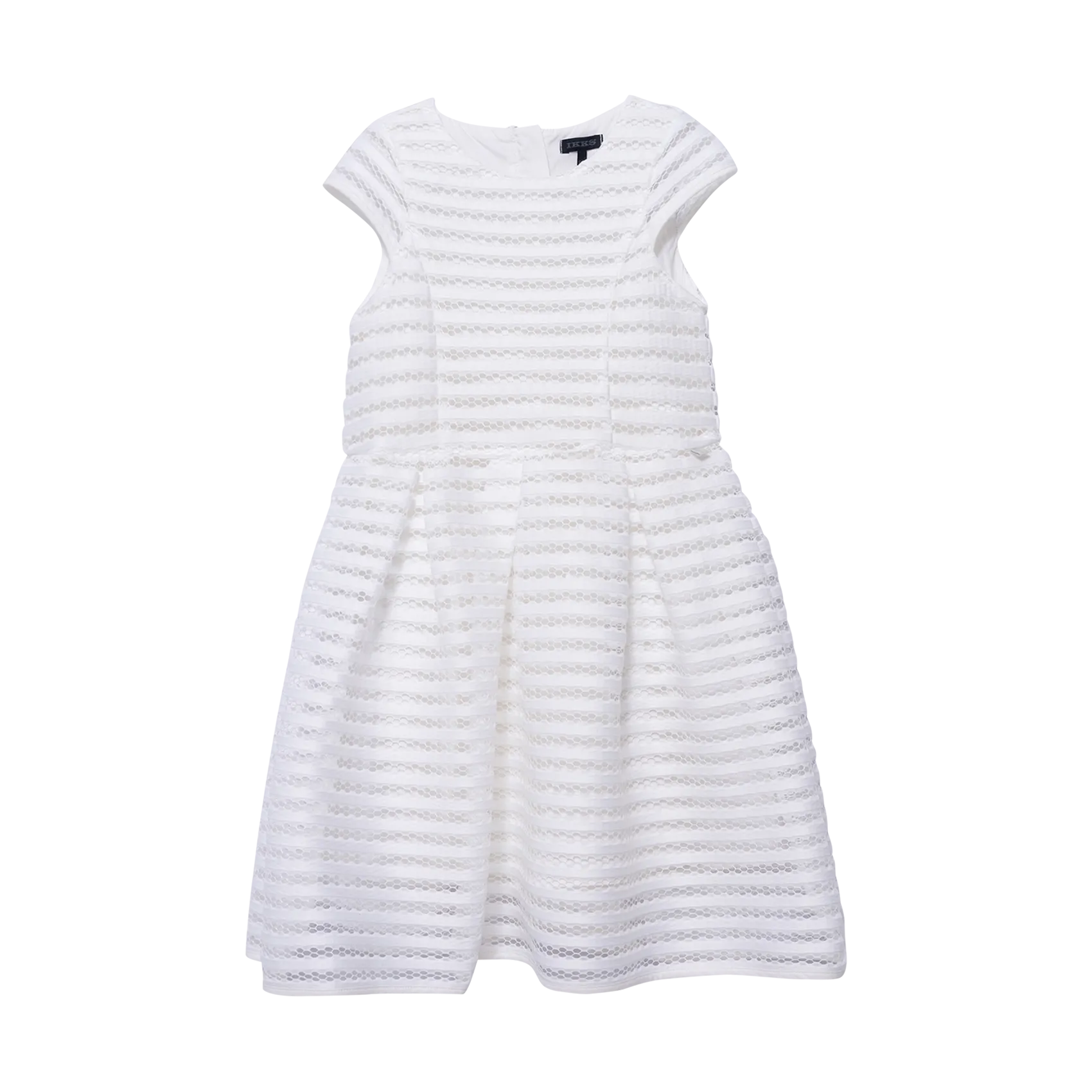 Gestreiftes Kurzkleid Weiss