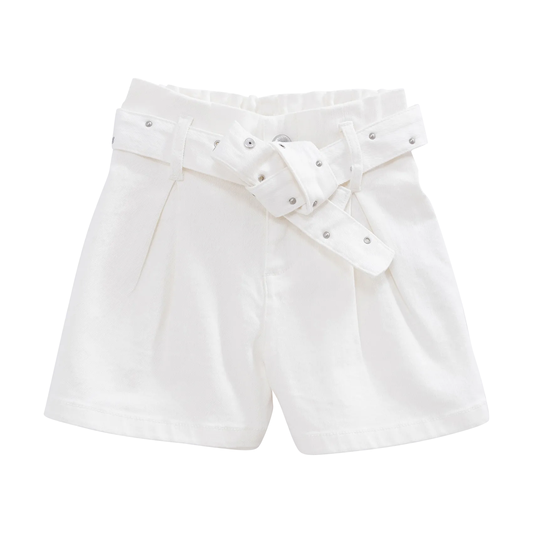 Baumwollshorts Weiss