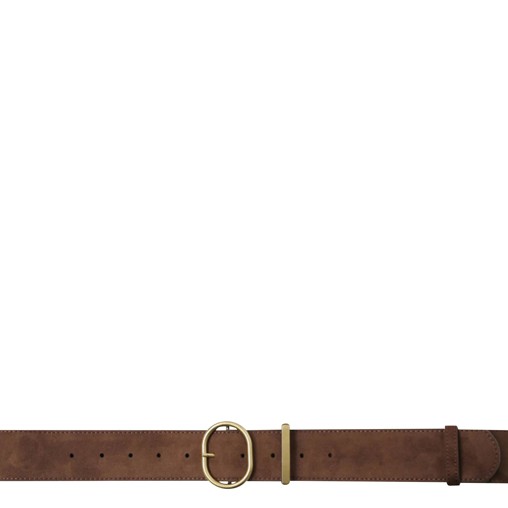 Gürtel mit Wildleder-Schnalle Braun SWINTON