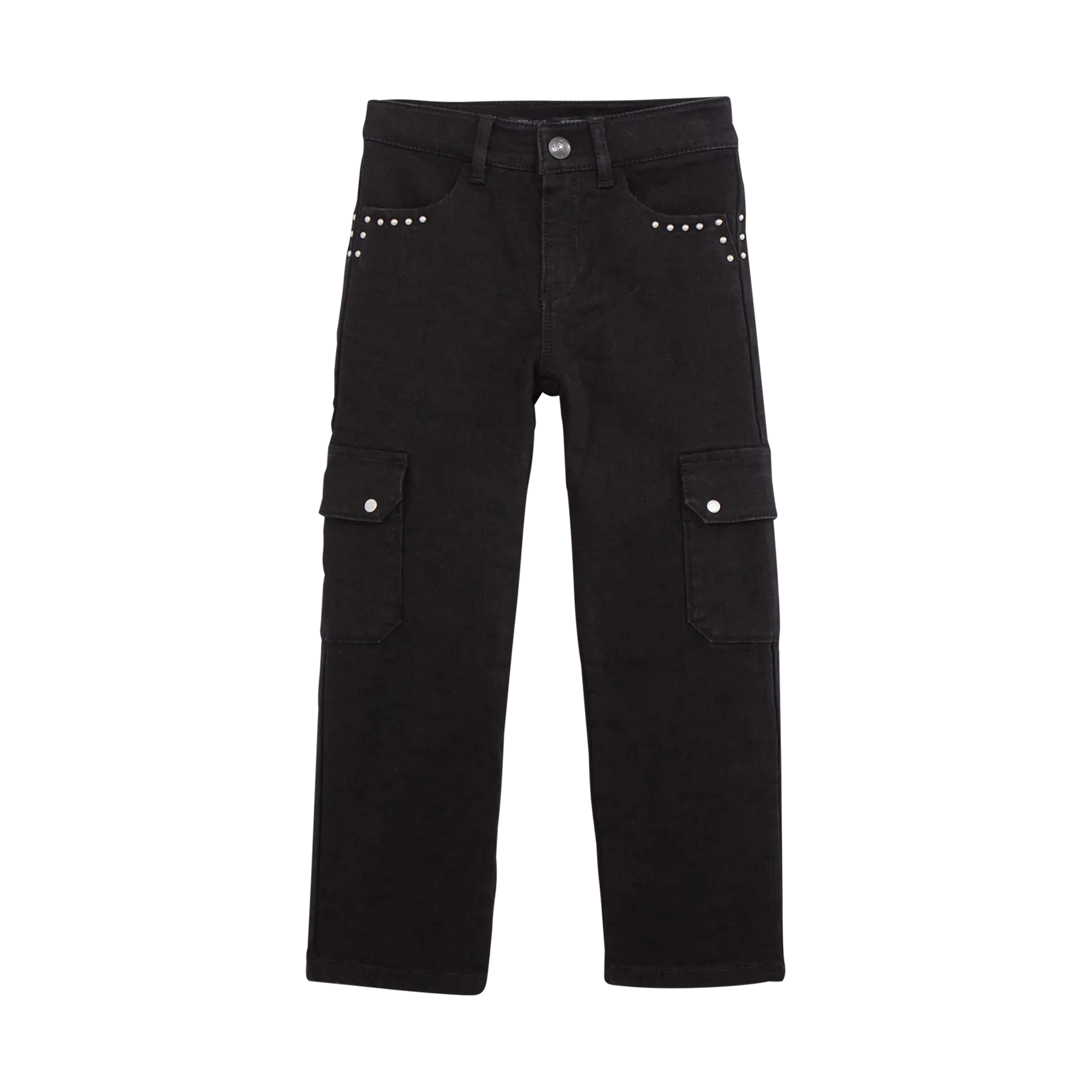 Gerade geschnittene Jeans aus Baumwoll-Mix Schwarz