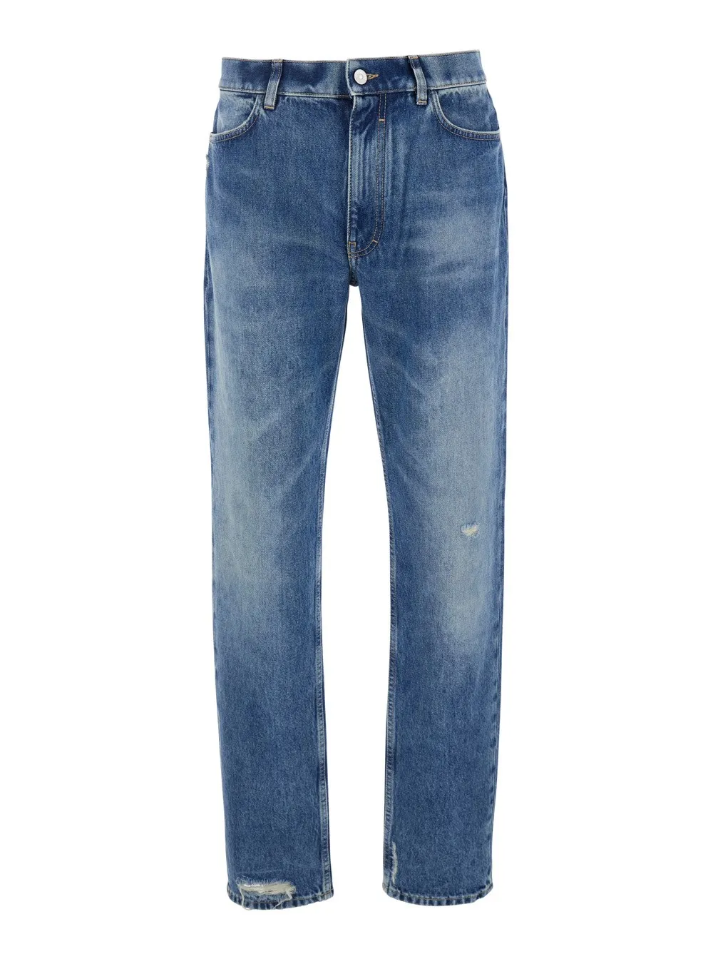 Blaue Five-Pocket-Jeans aus Denim für Herren