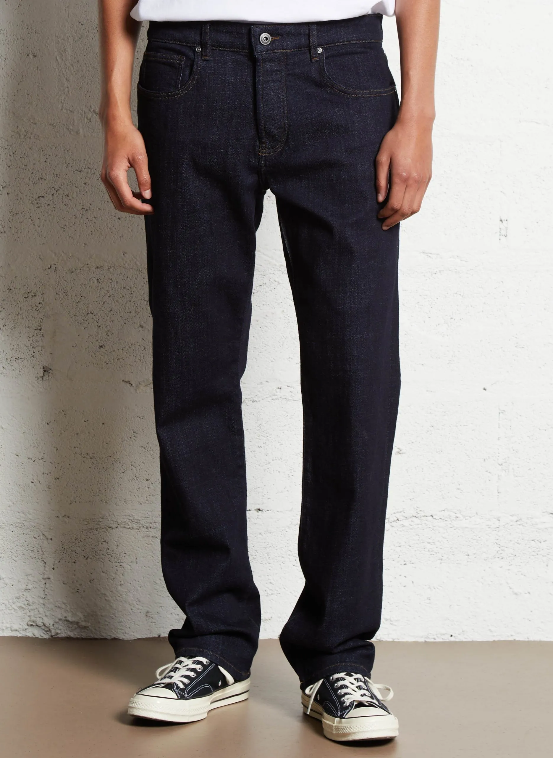 Gerade geschnittene Jeans aus Baumwoll-Mix Blau SERGE