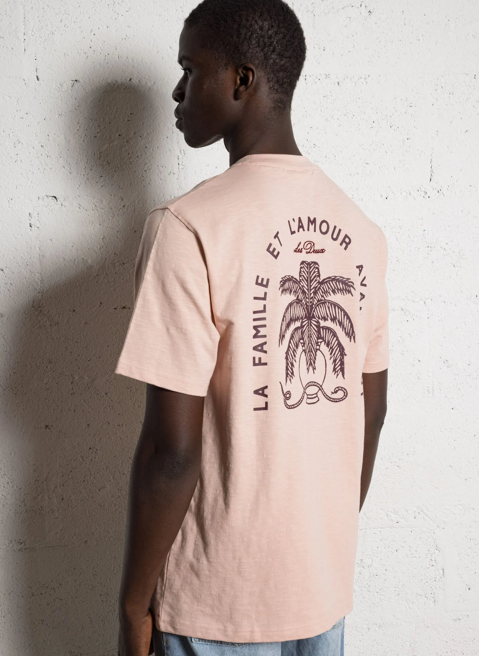 Rundhals-T-Shirt aus Bio-Baumwolle Rosa DIAZ