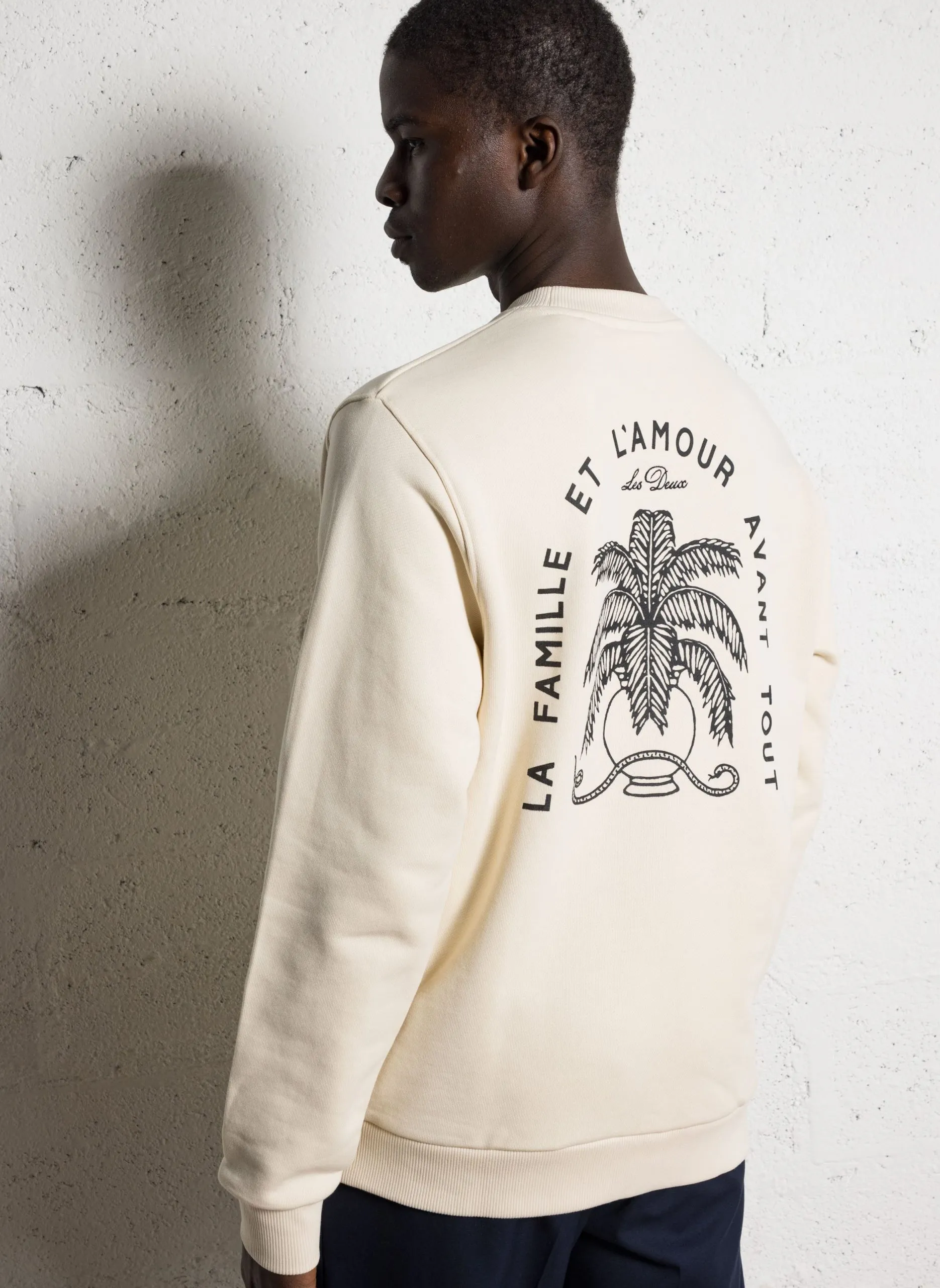 Oversize-Sweatshirt aus Baumwolle Beige DIAZ