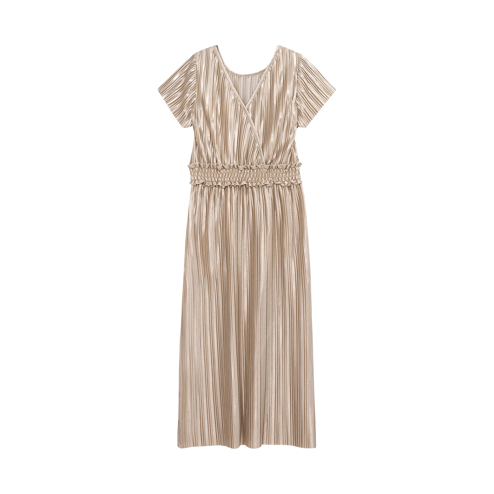 Langes Festkleid Silber