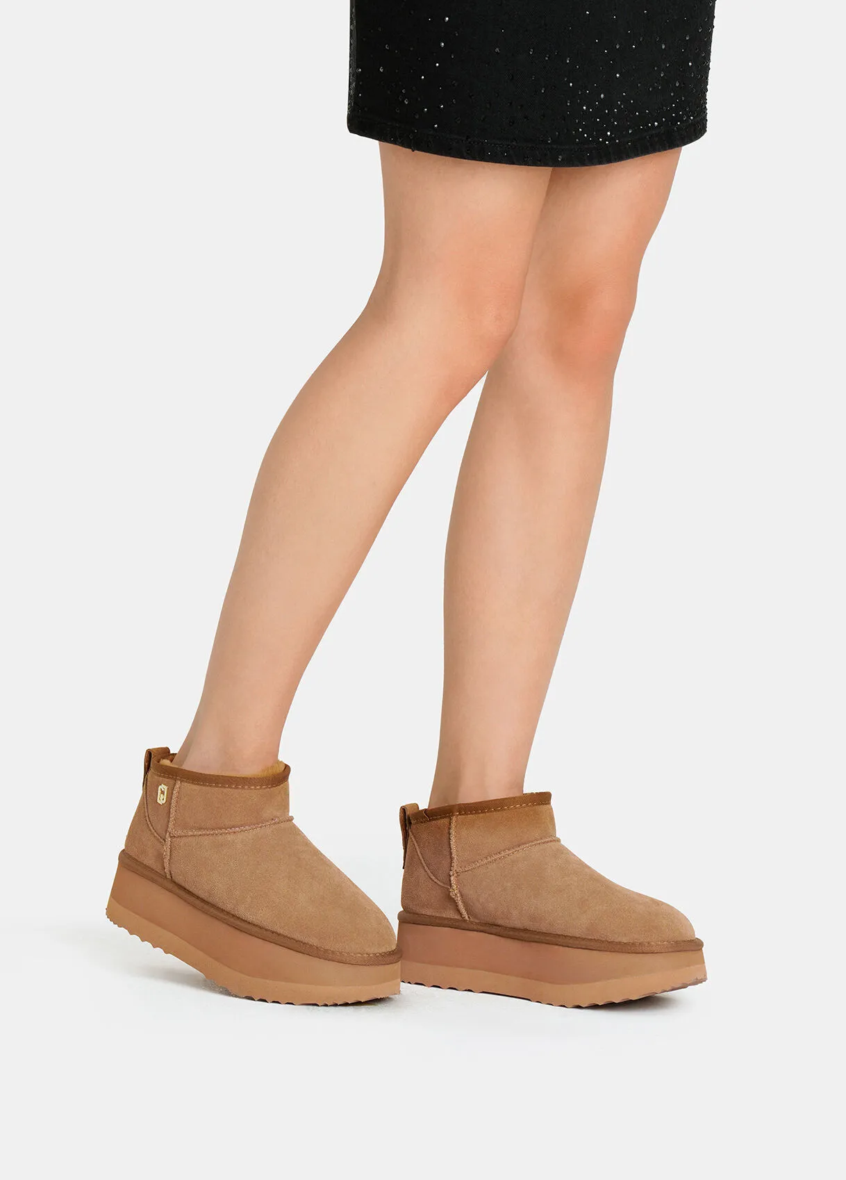 Warme Plateau-Stiefelette