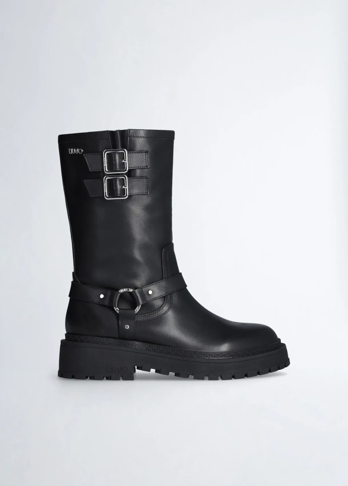Biker-Boots aus Leder