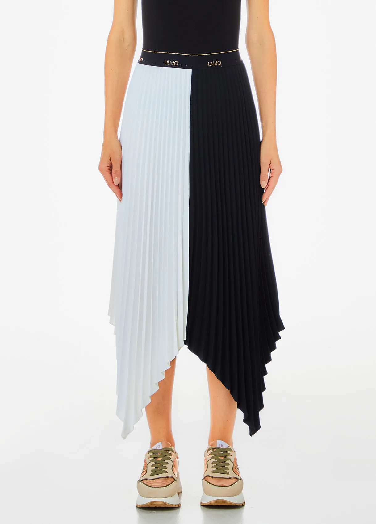 Asymmetrischer Plisseerock