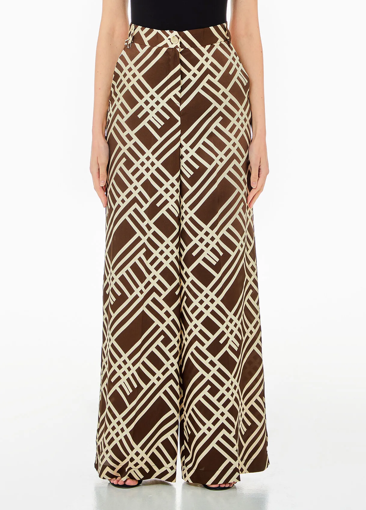 Anzughose im Palazzo-Stil