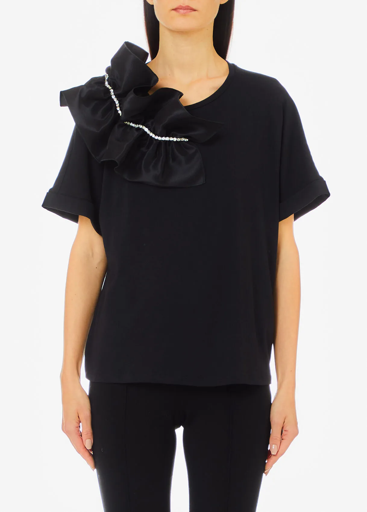 T-Shirt mit Rüschen