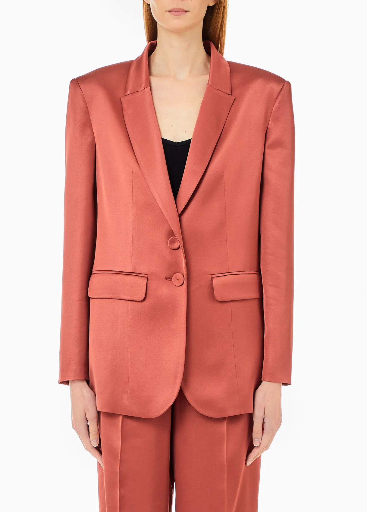 Anzugblazer aus Satin