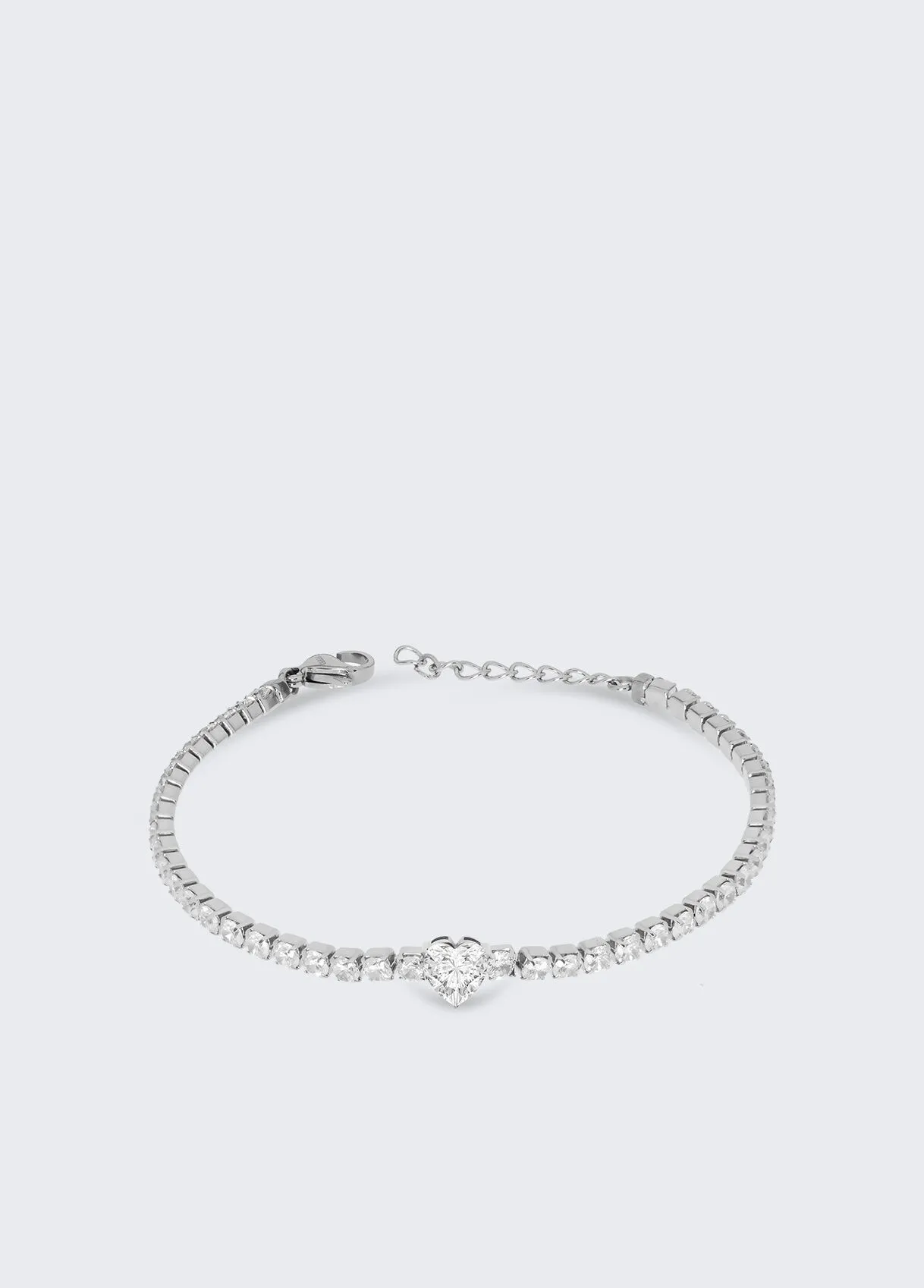 Tennisarmband mit Schmucksteinherz