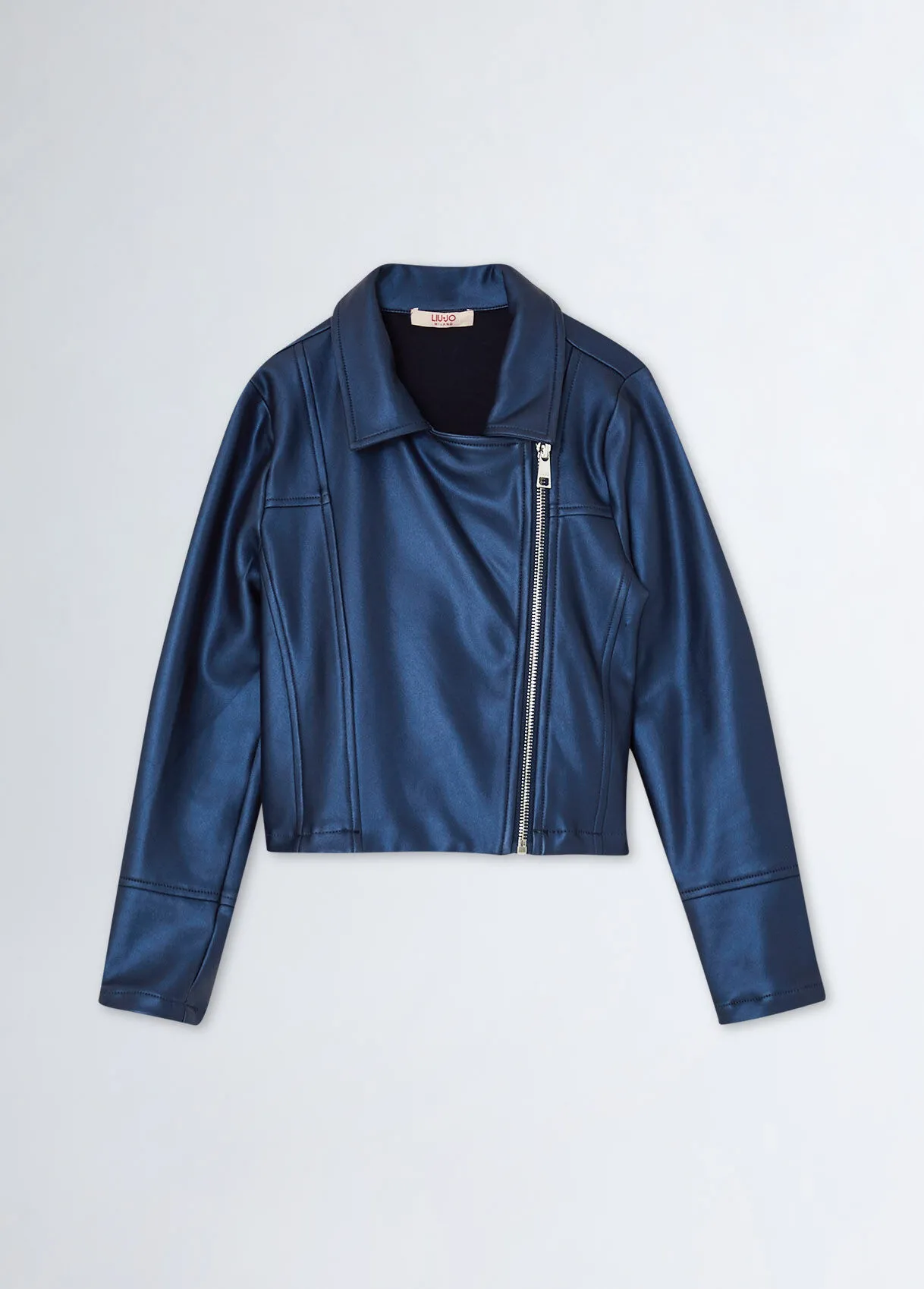 Anorak aus glänzendem Jersey