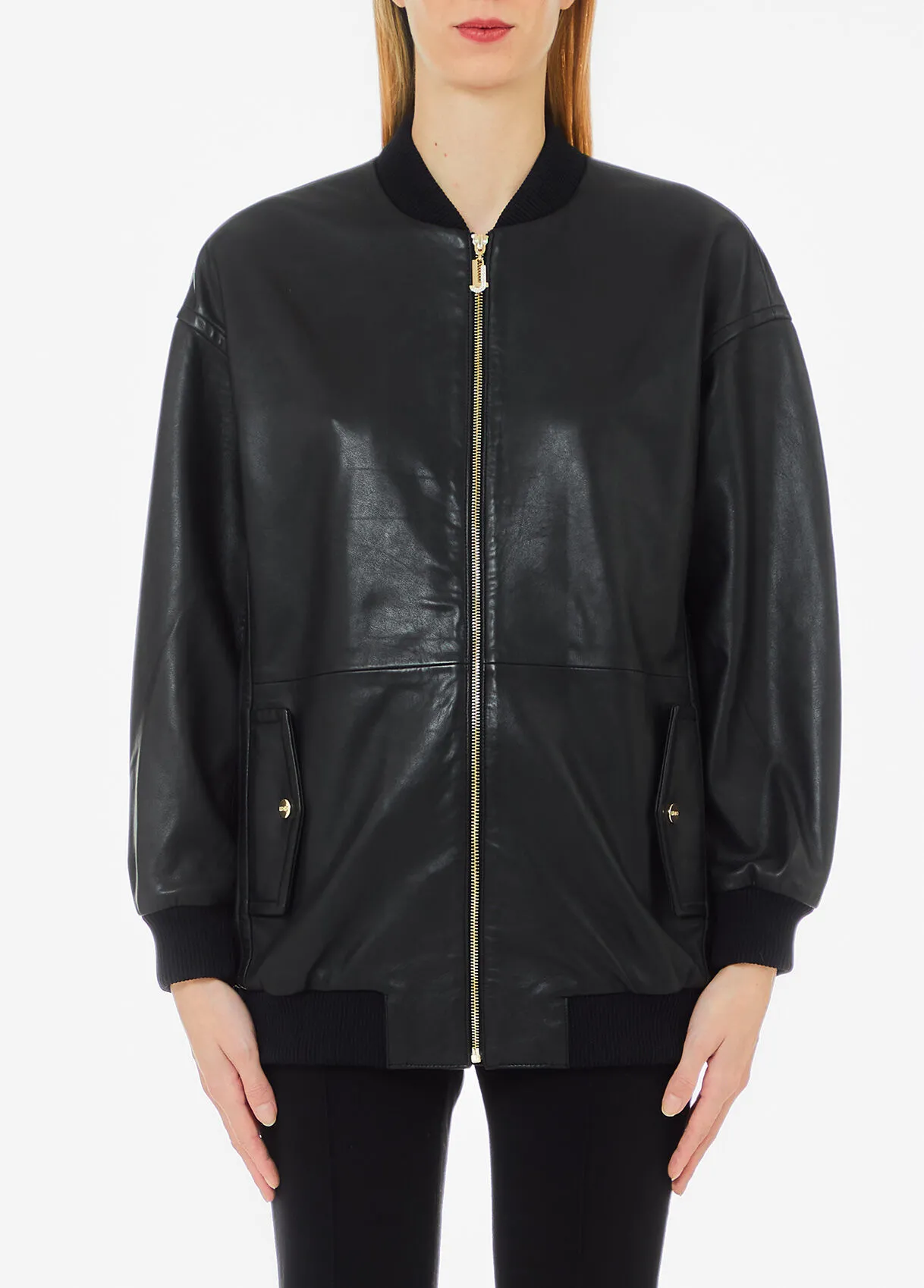 Bomberjacke aus Leder