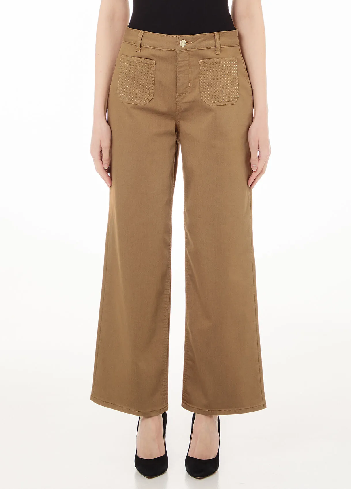 Ausgestellte Cropped-Hose