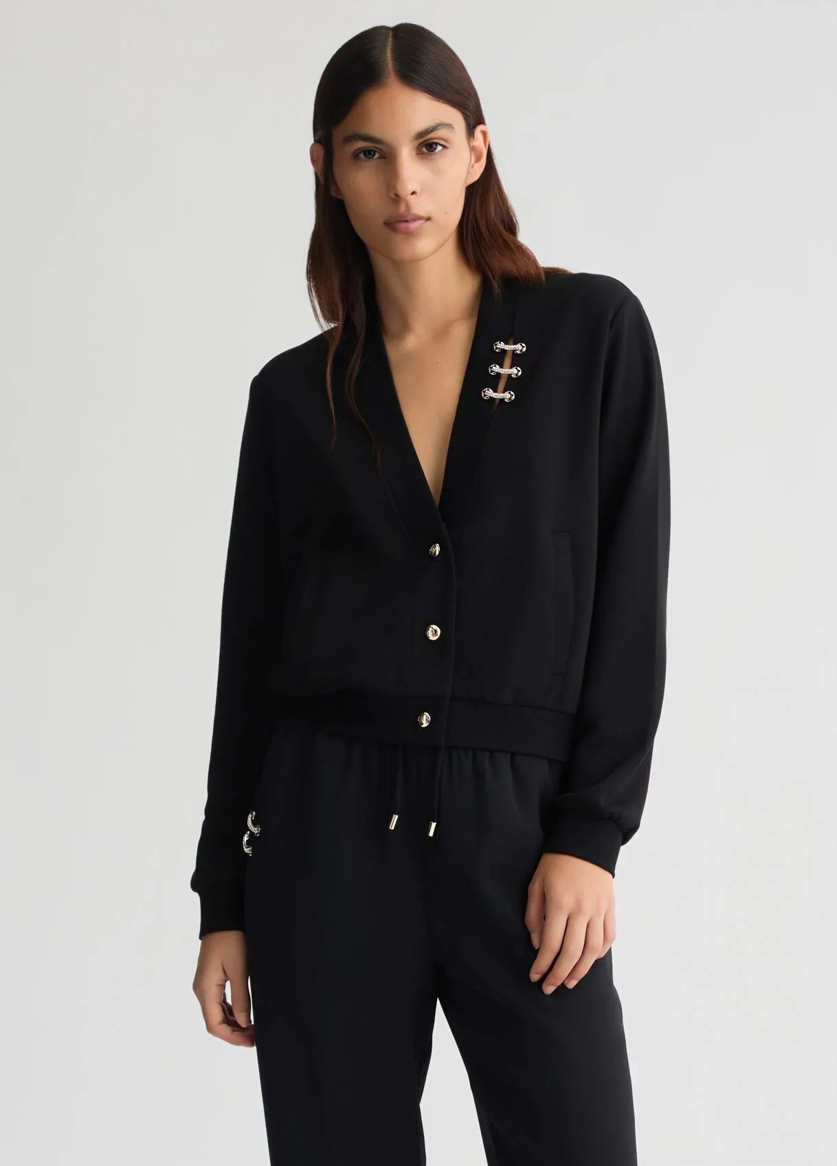 Sweatshirt mit Knöpfen