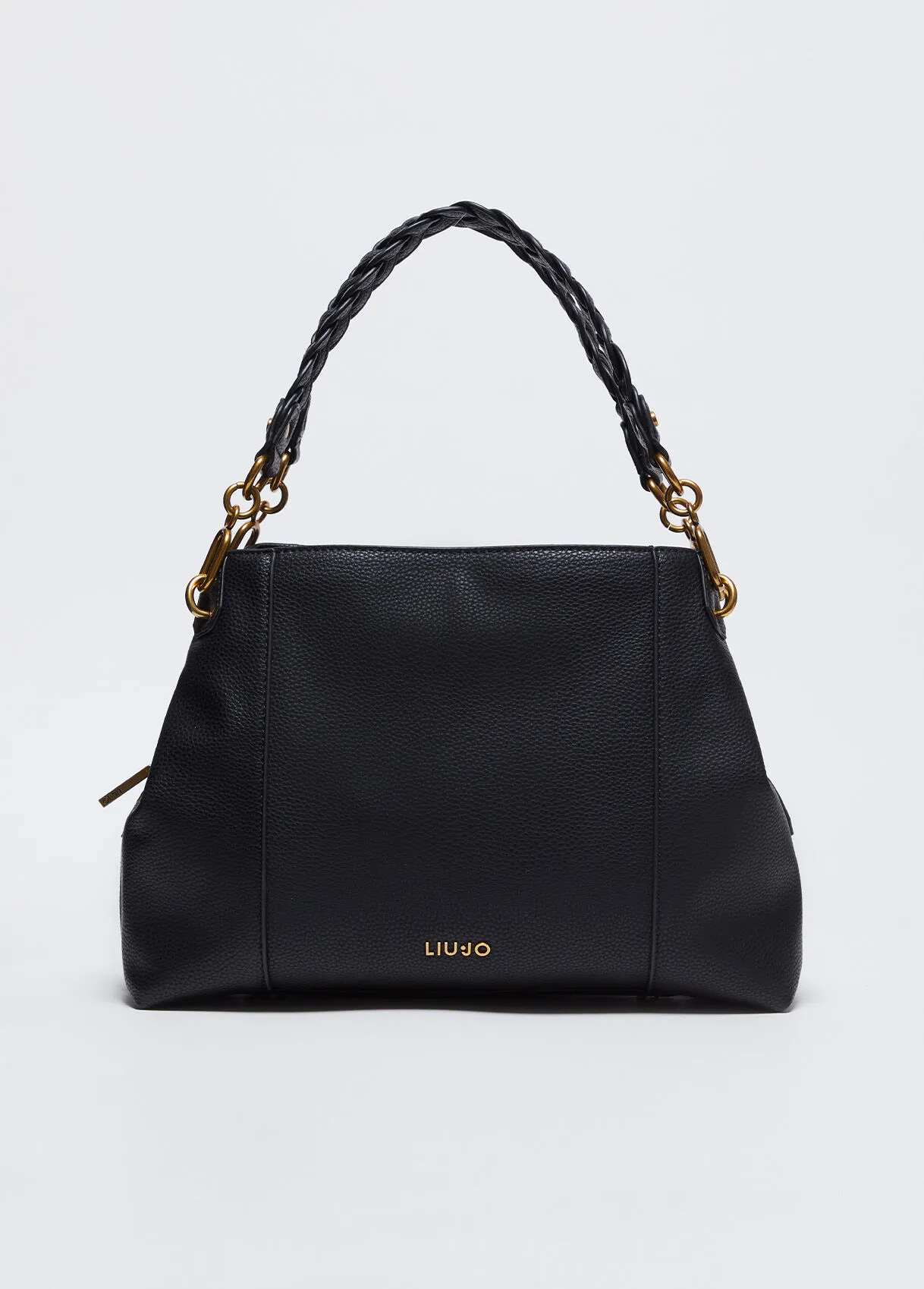 Mittelgroße Satchel Bag mit Logo