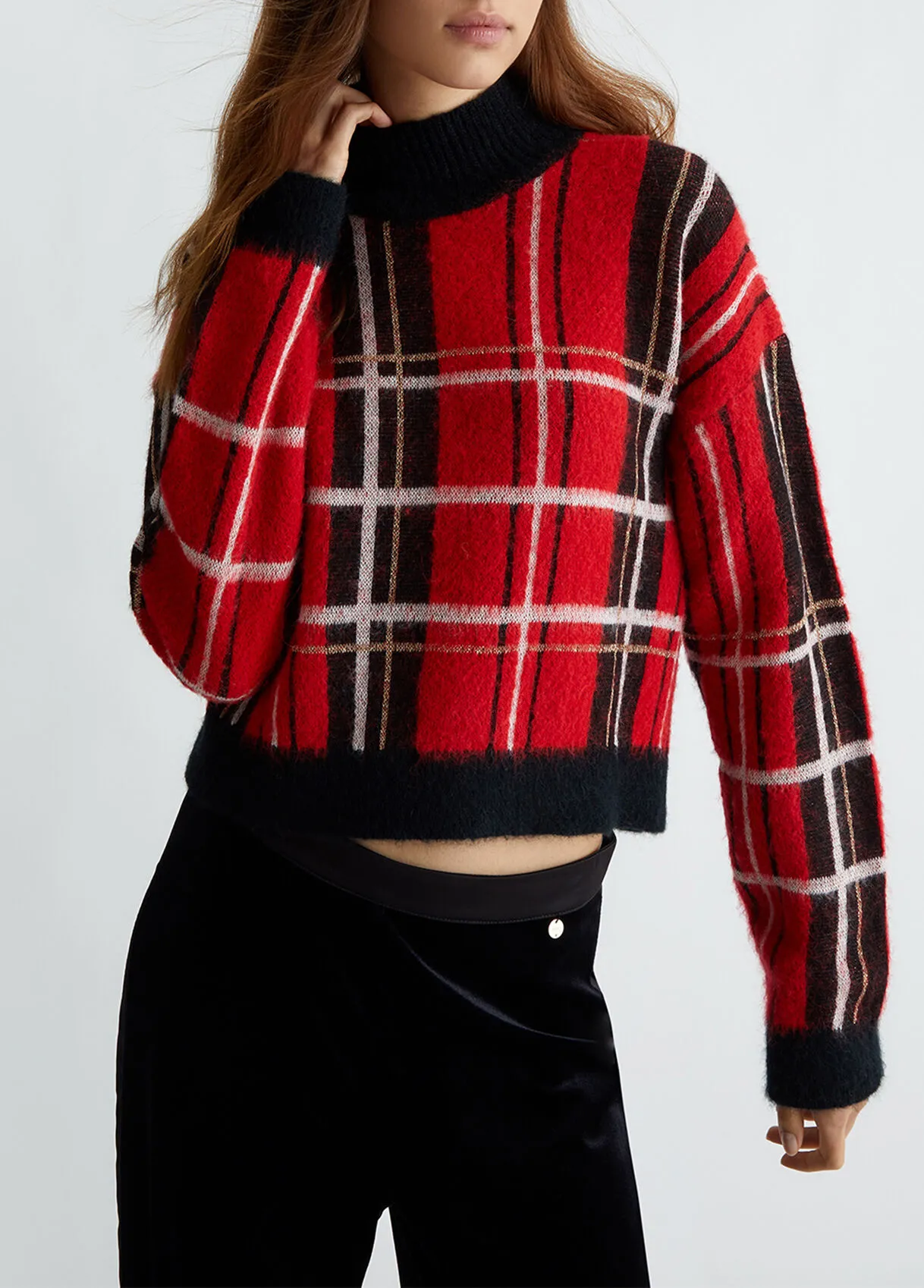 Tartan-Pullover