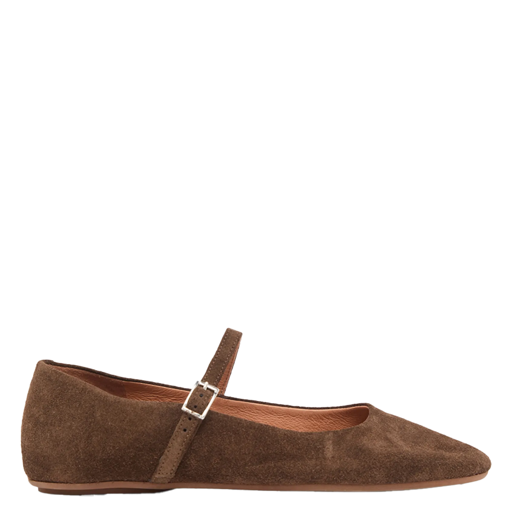 Ballerinas aus Veloursleder Braun DRIMA