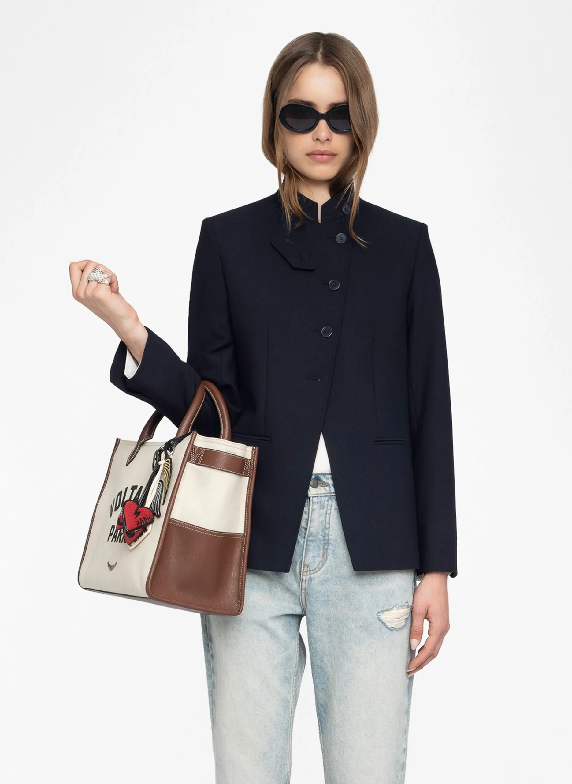 Blazer mit Stehkragen Blau VERYSA