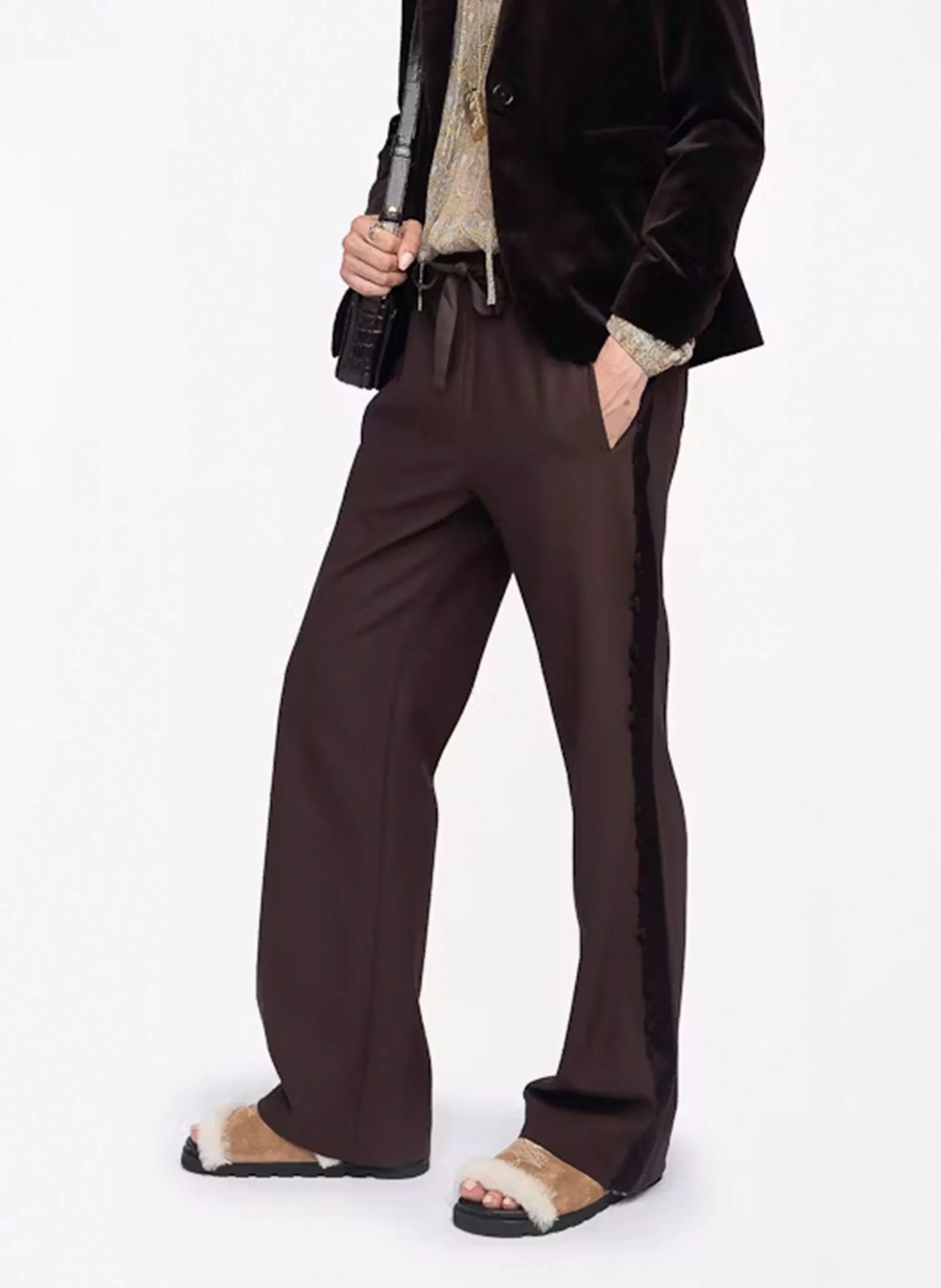 Bundfaltenhose Braun POMA