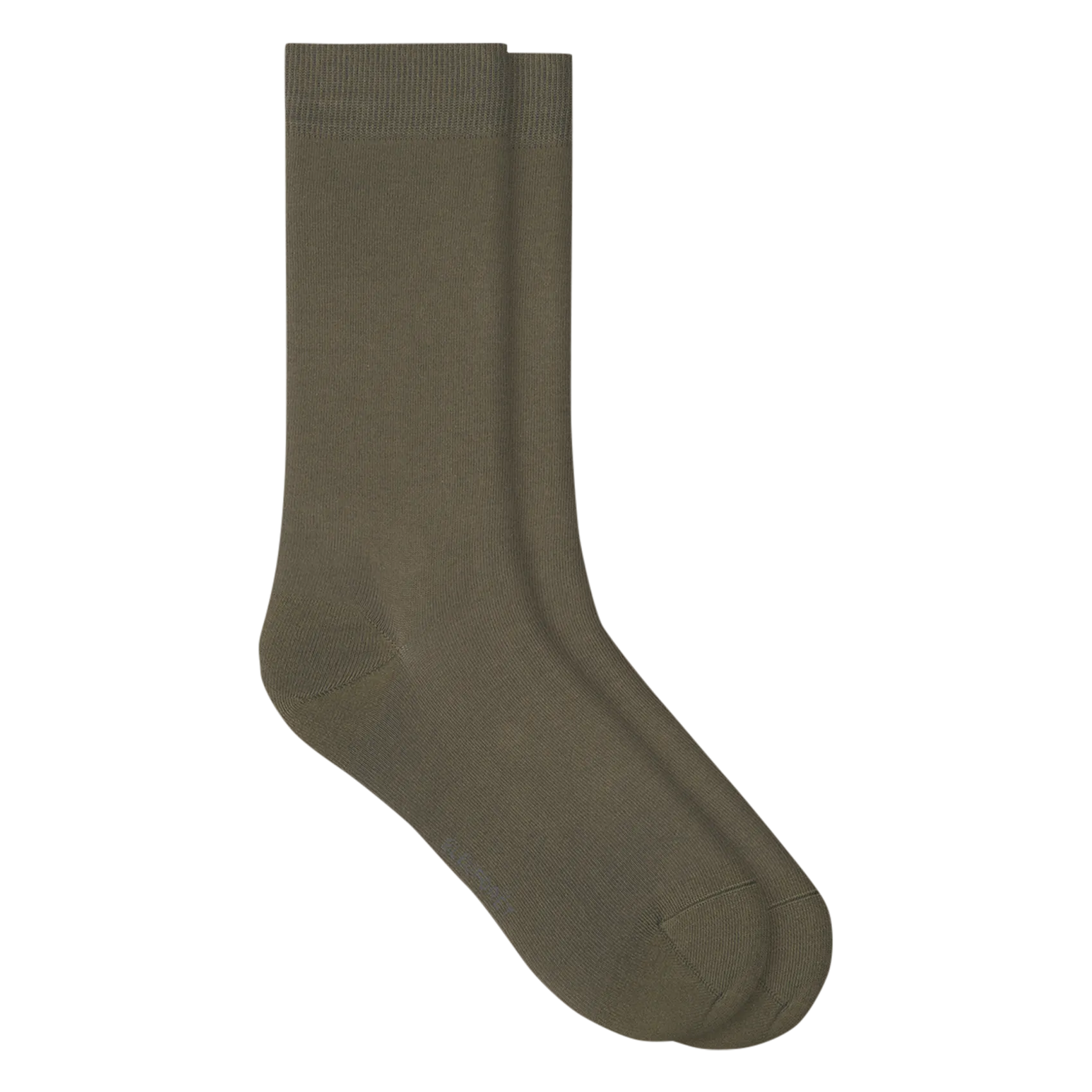 Mittelhohe Socken aus Baumwoll-Mix Khaki