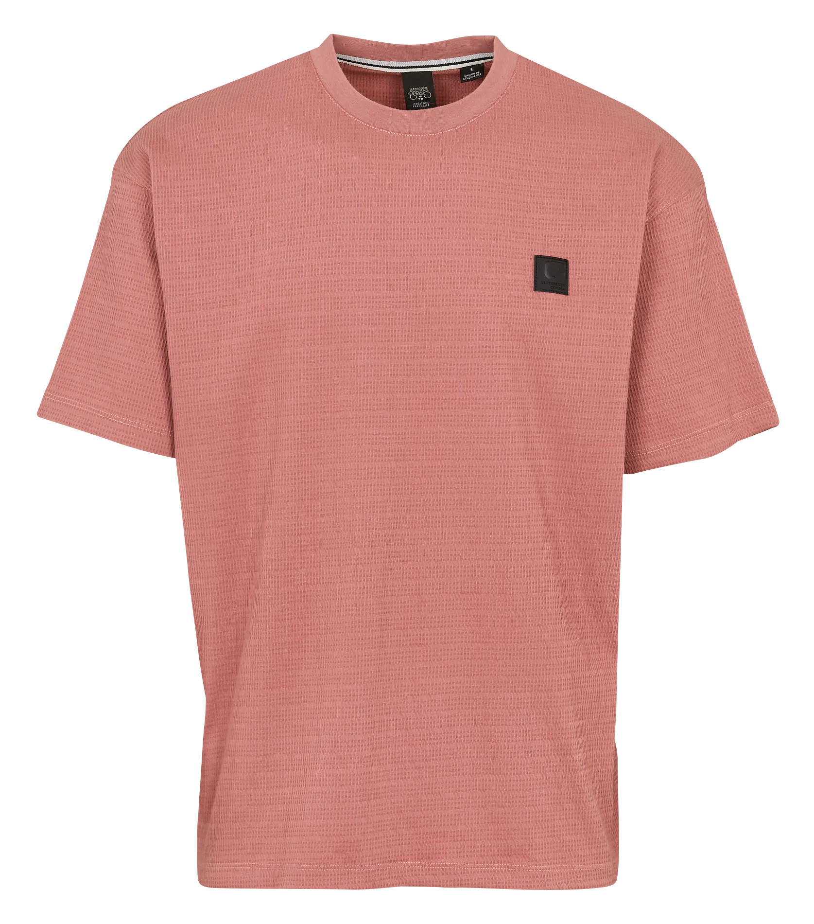 Strukturiertes T-Shirt mit Rundhalsausschnitt Rot BARACO