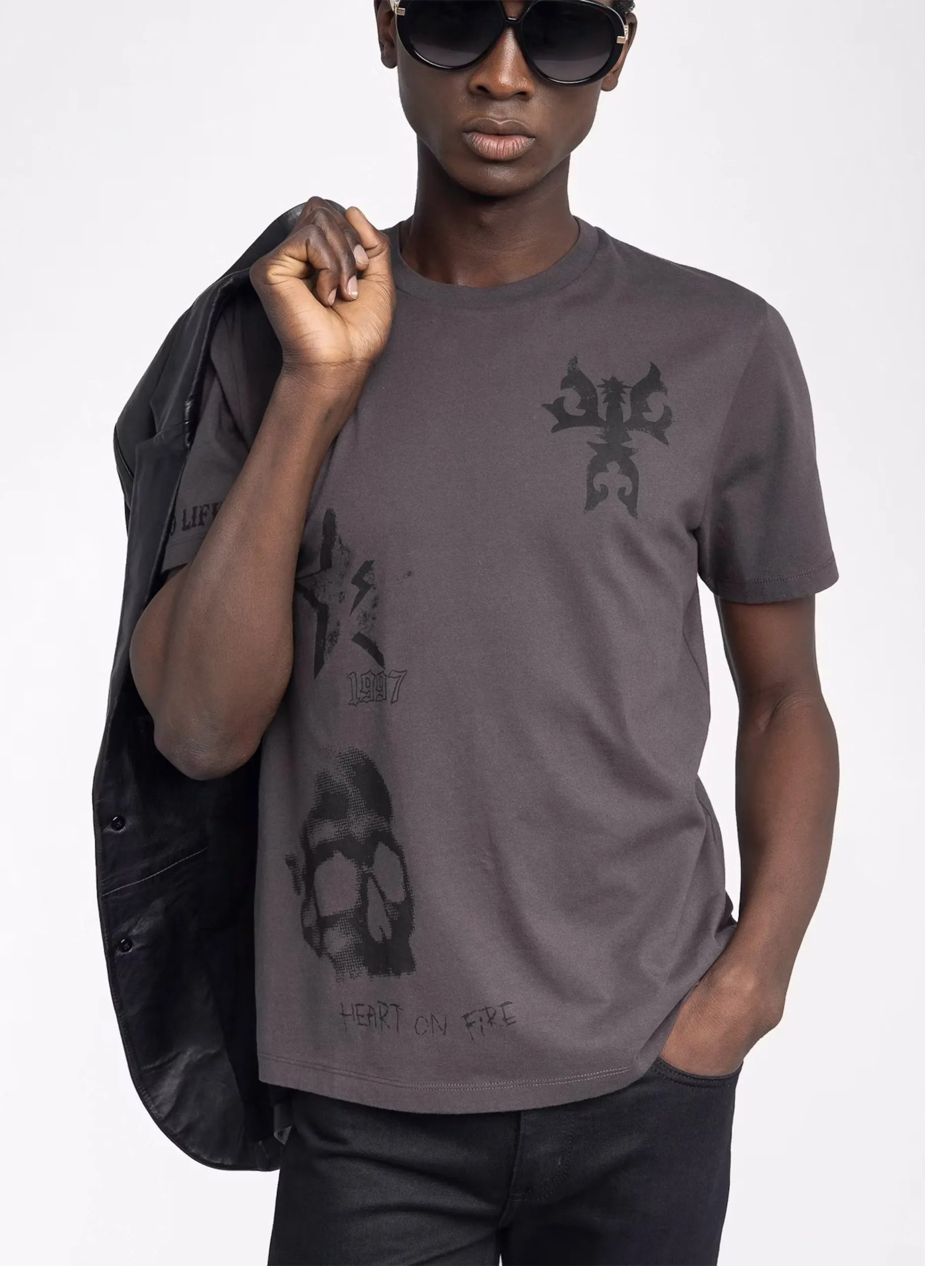 Baumwoll-Pullover mit Rundhalsausschnitt Braun TOMMY