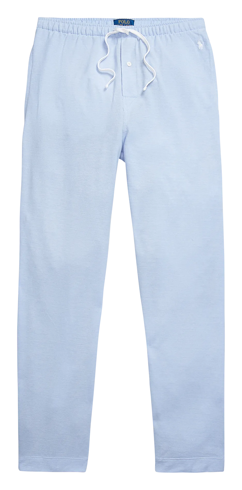 Gerade Pyjamahose aus Baumwolle Blau