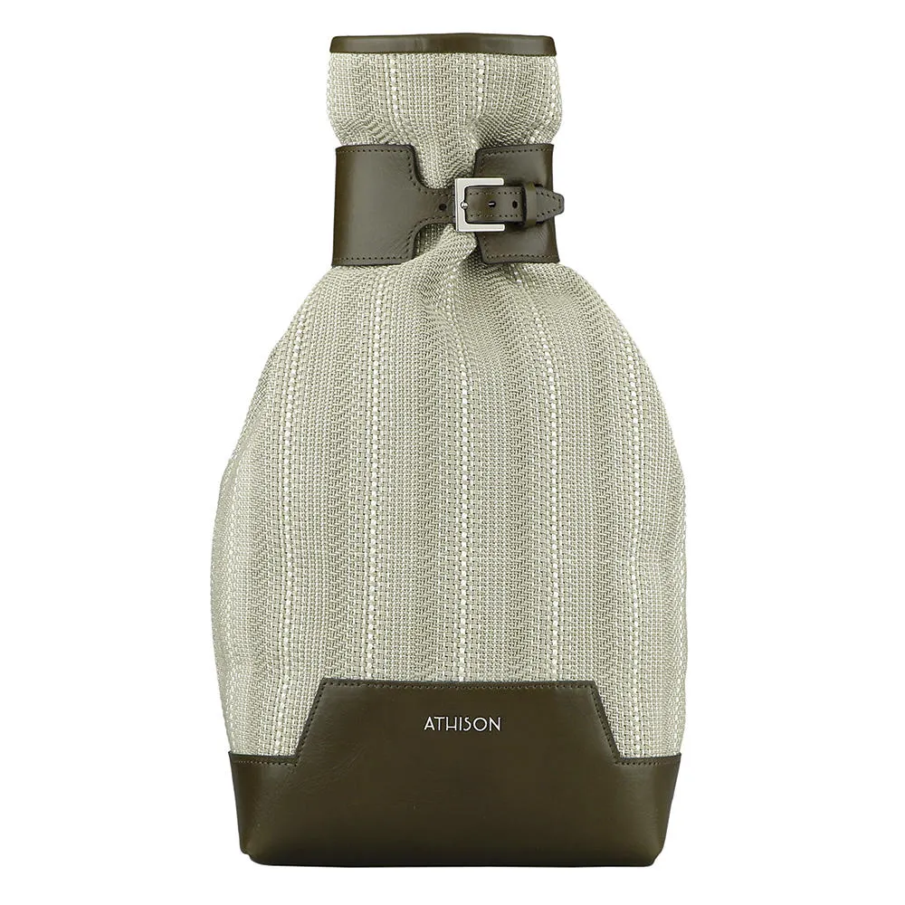 Athison Baumwollrucksack, grau/olive