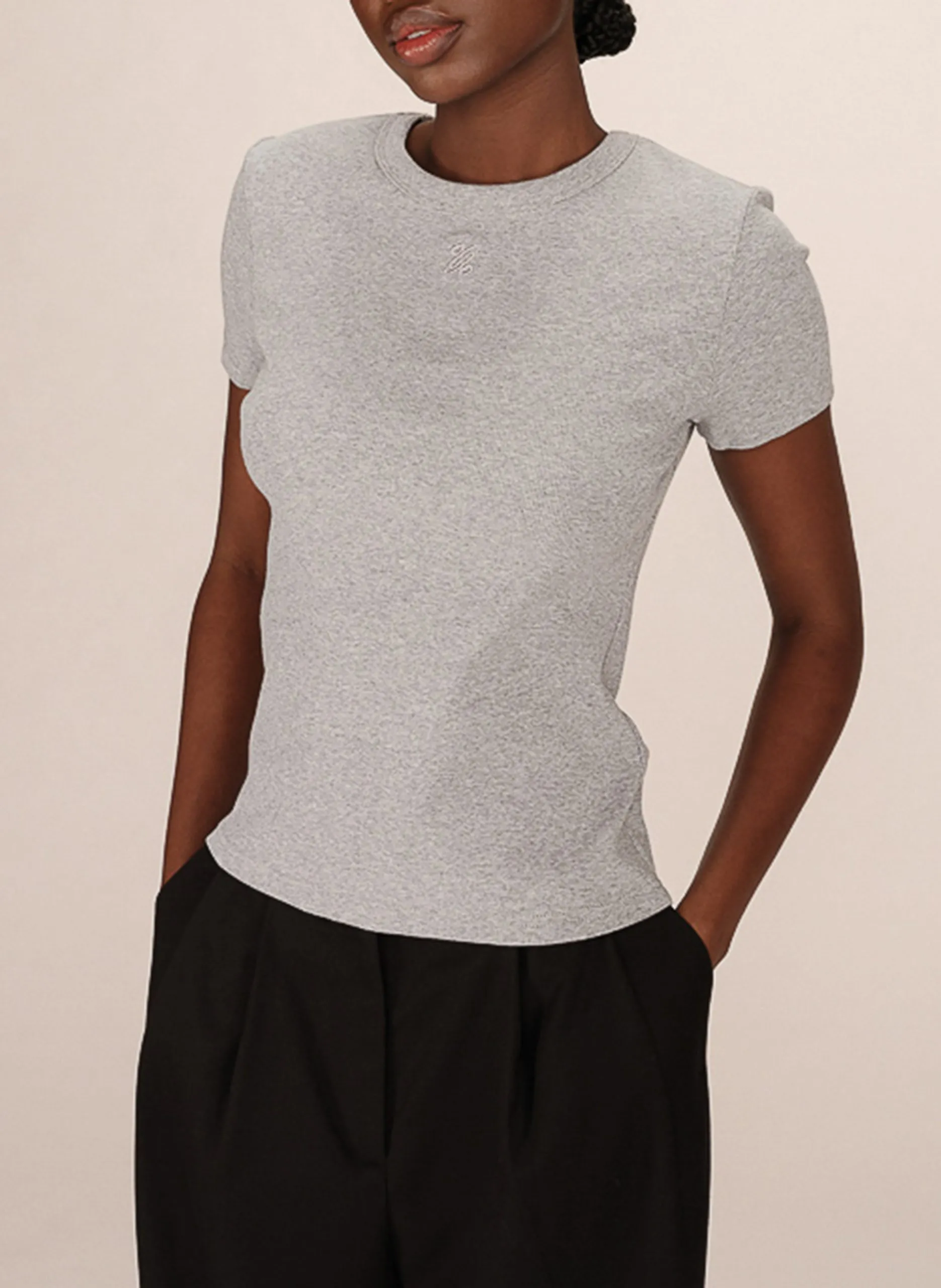 Jacksonville - T-Shirt mit Rundhalsausschnitt aus Baumwoll-Mix Grau SURE