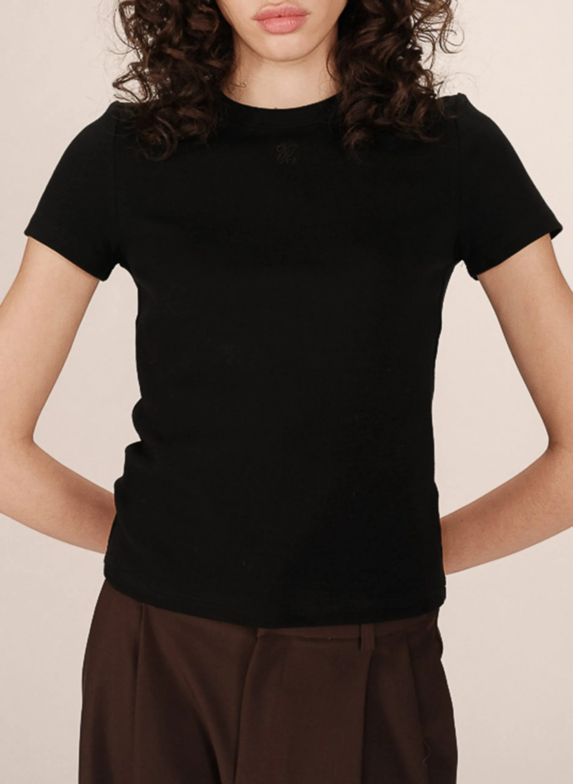 Jacksonville - T-Shirt mit Rundhalsausschnitt aus Baumwoll-Mix Schwarz SURE