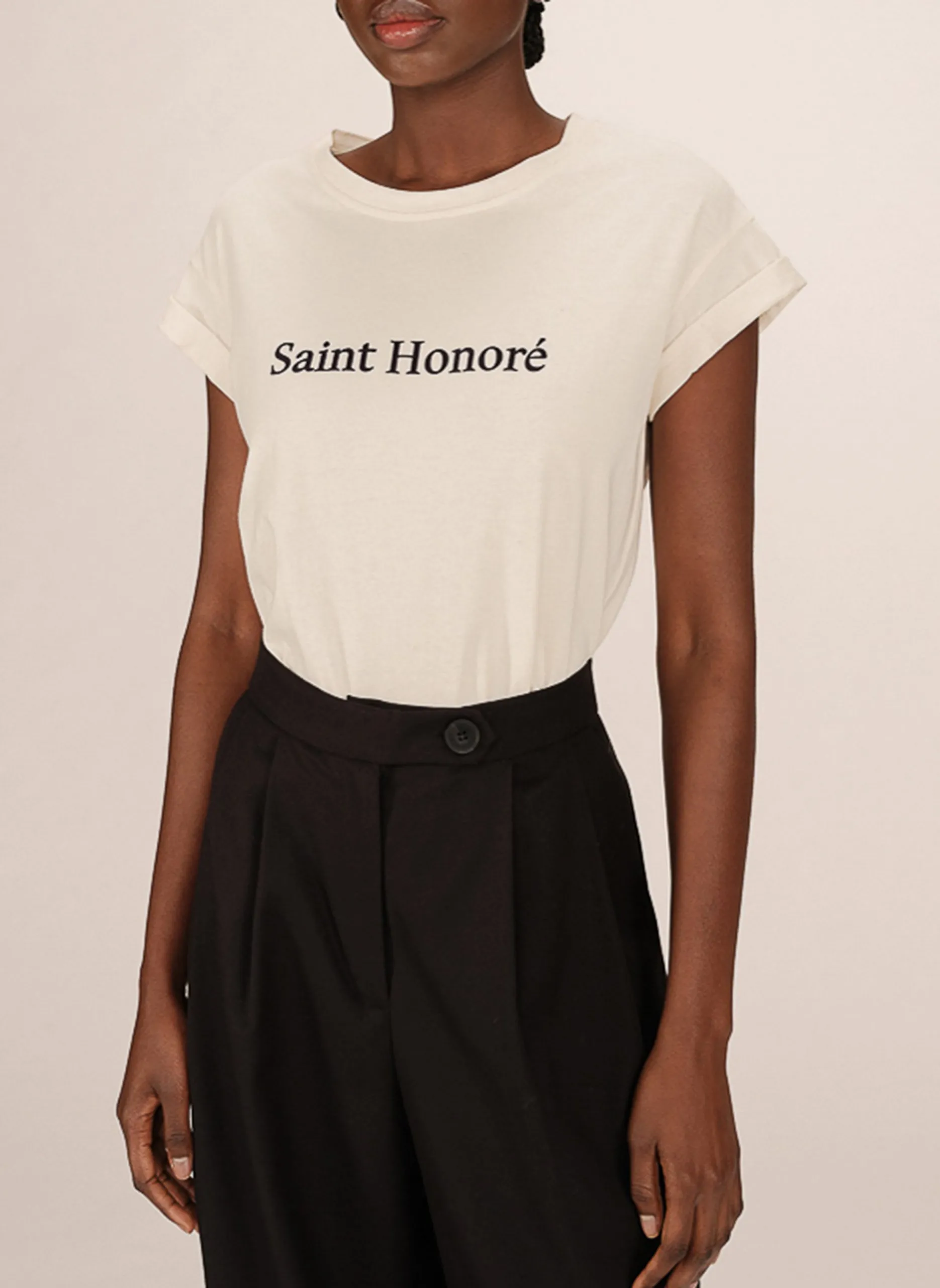 Baumwoll-Pullover mit Rundhalsausschnitt Beige SORENTINO