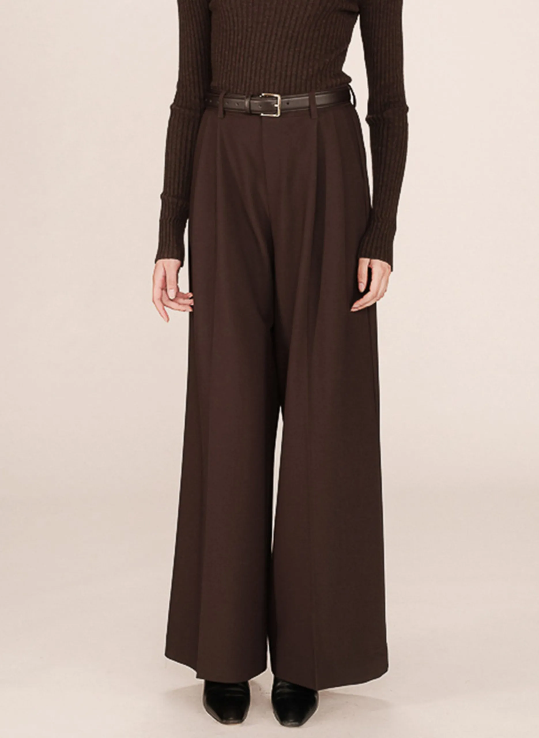 Bundfaltenhose Braun STORY