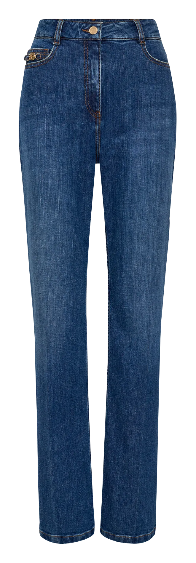 Bootcut-Jeans aus gemischter Baumwolldenim Blau CORINE