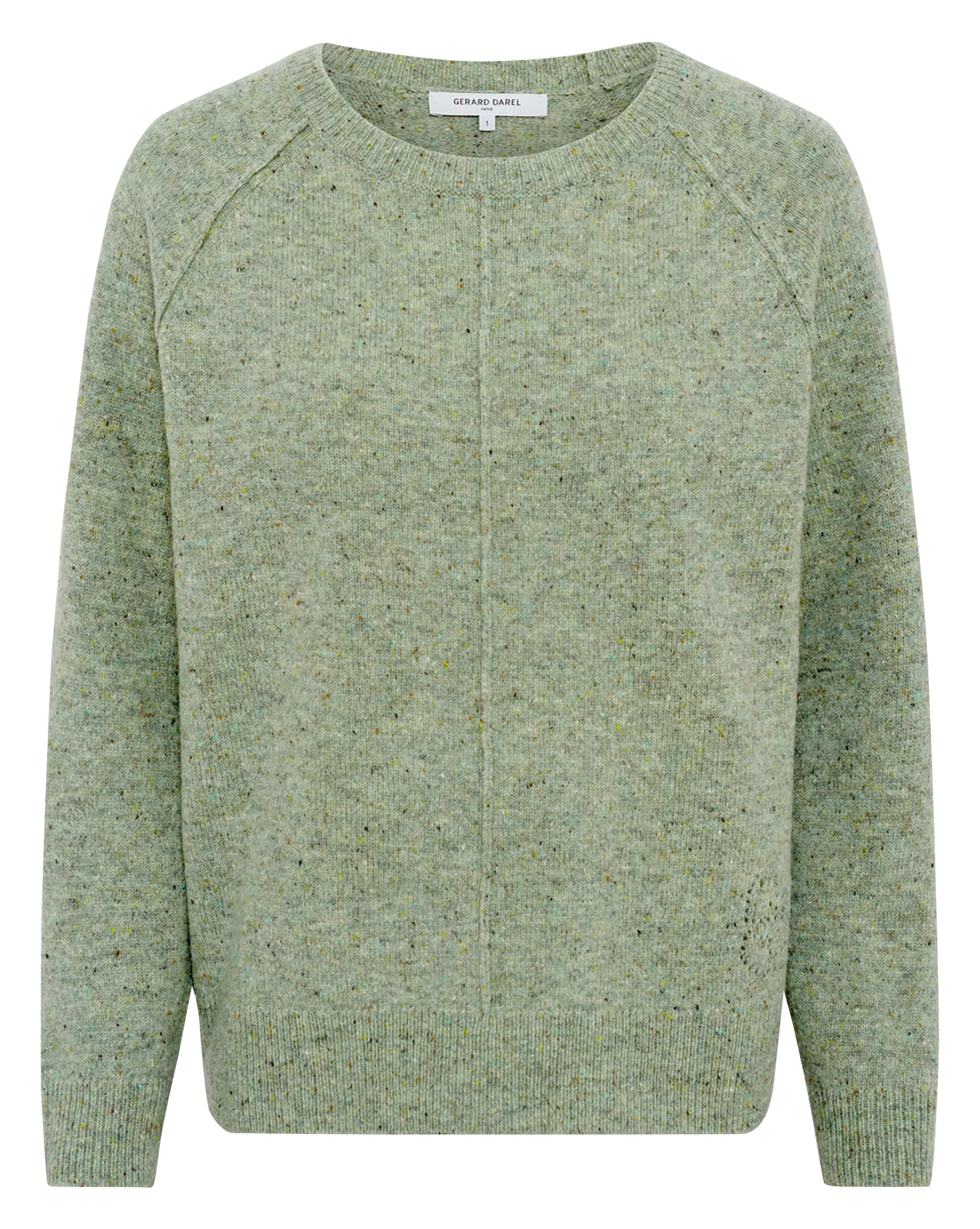 Abidjan - Wollpullover mit Rundhalsausschnitt Grun ELISA