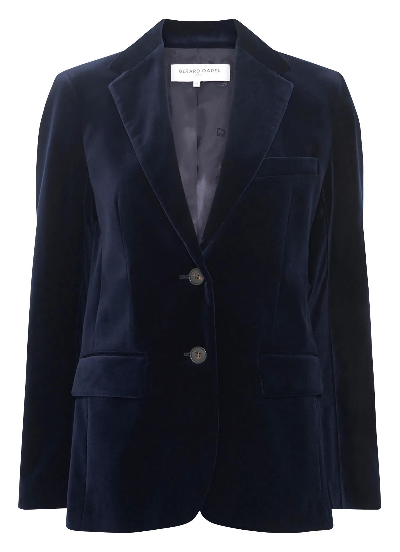 Baumwoll-Mix-Jacke mit Reverskragen Blau NIRINA