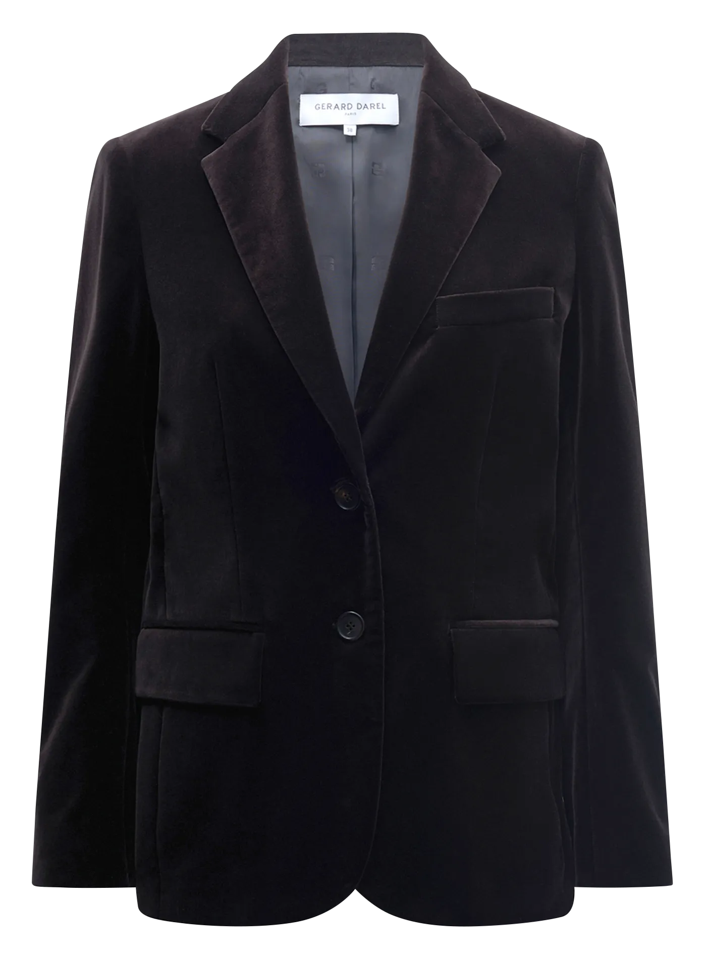 Baumwoll-Mix-Jacke mit Reverskragen Braun NIRINA