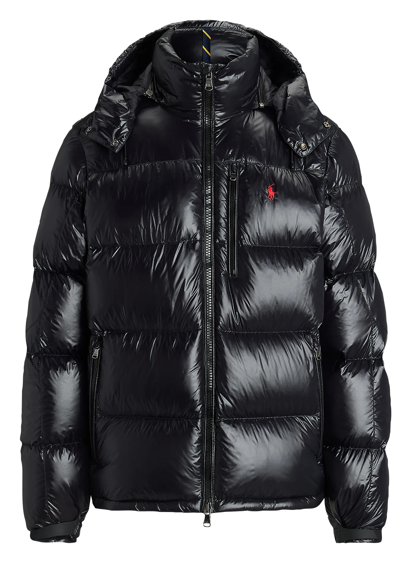 Daunenjacke mit Stehkragen Schwarz